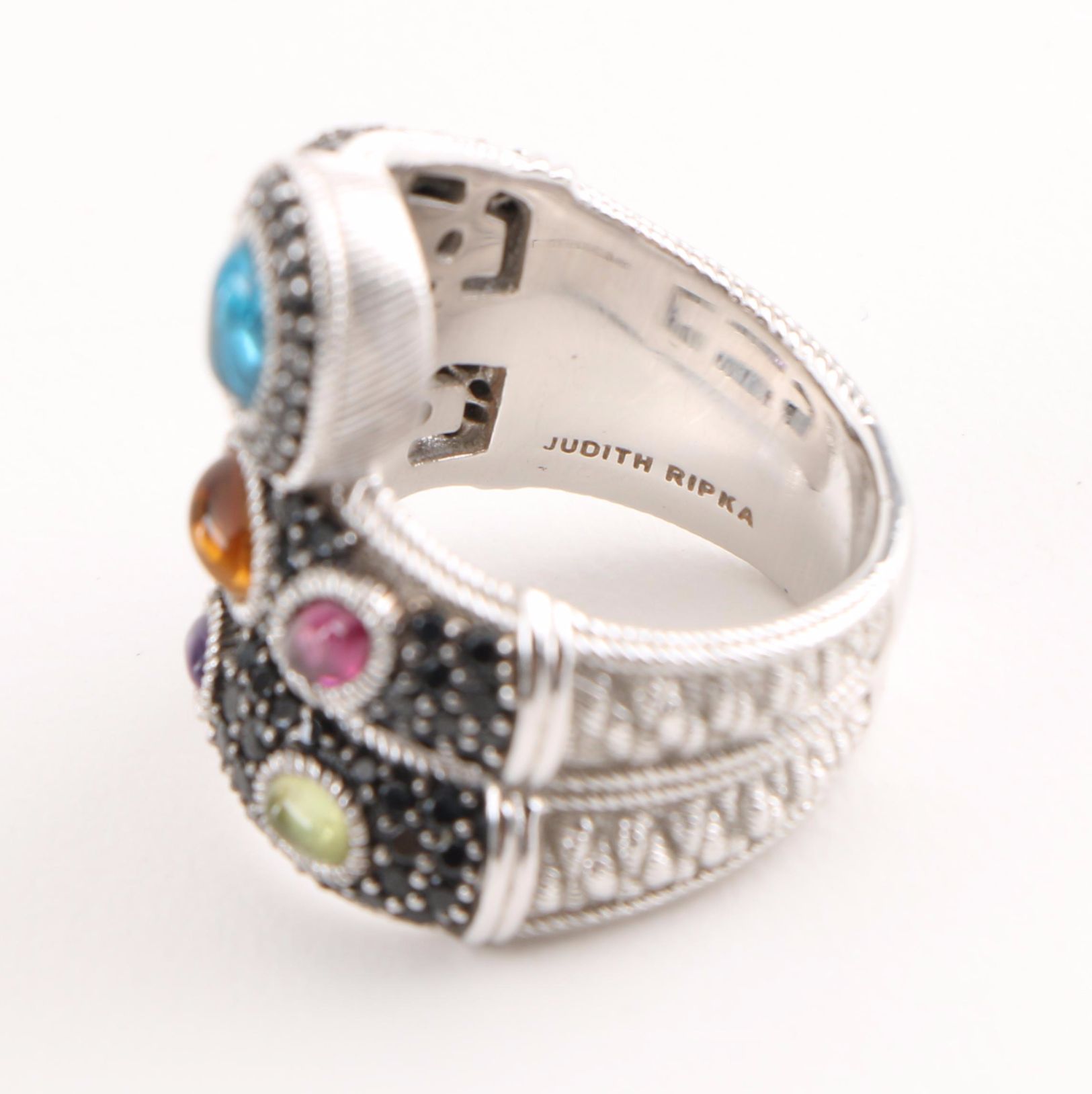 Judith Ripka Sterling Silver and Gemstone Ring