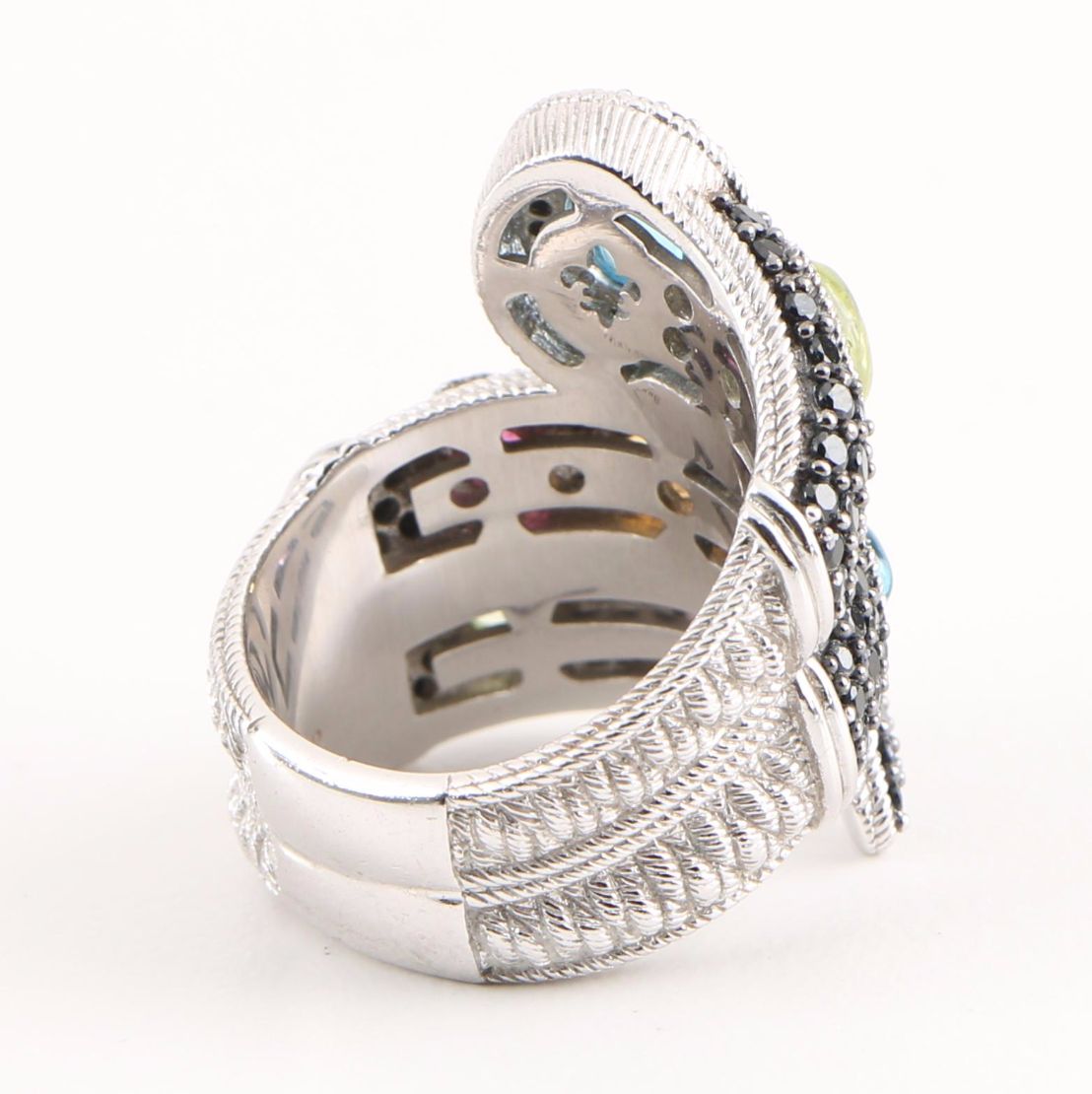 Judith Ripka Sterling Silver and Gemstone Ring