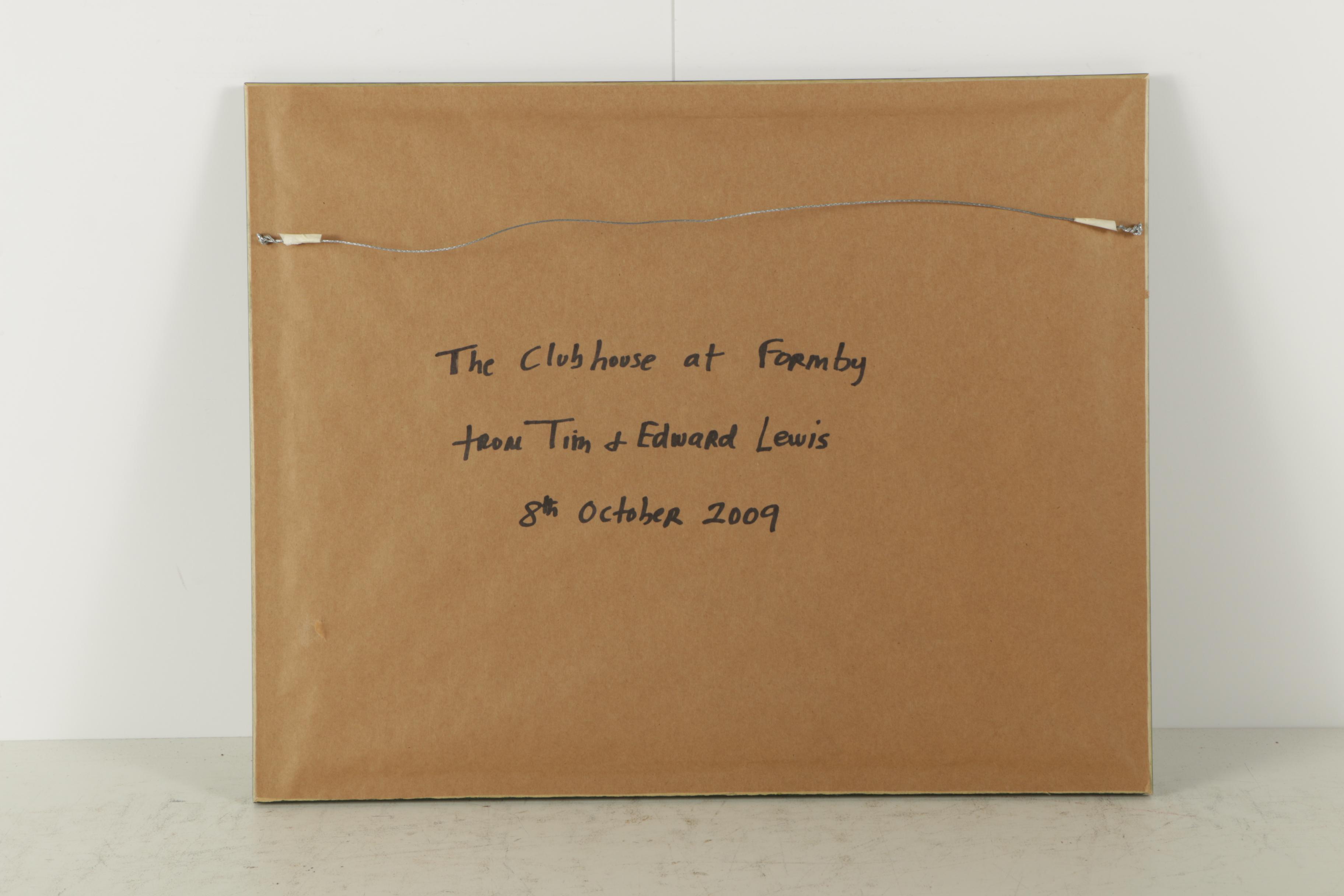 Reproduction Print After Watercolor of Formby Golf Club Clubhouse