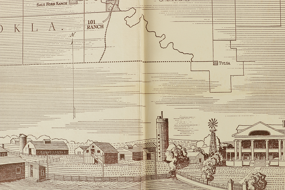 Photograph of Wild West Performer "Tex" Cooper and 101 Ranch Book