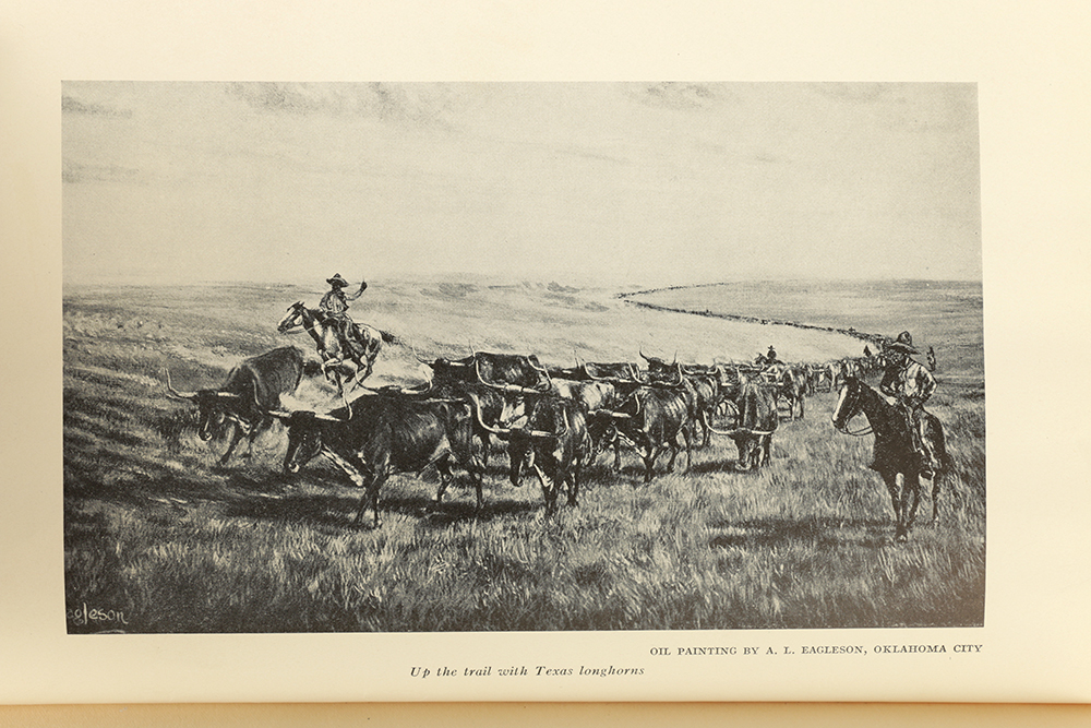 Photograph of Wild West Performer "Tex" Cooper and 101 Ranch Book