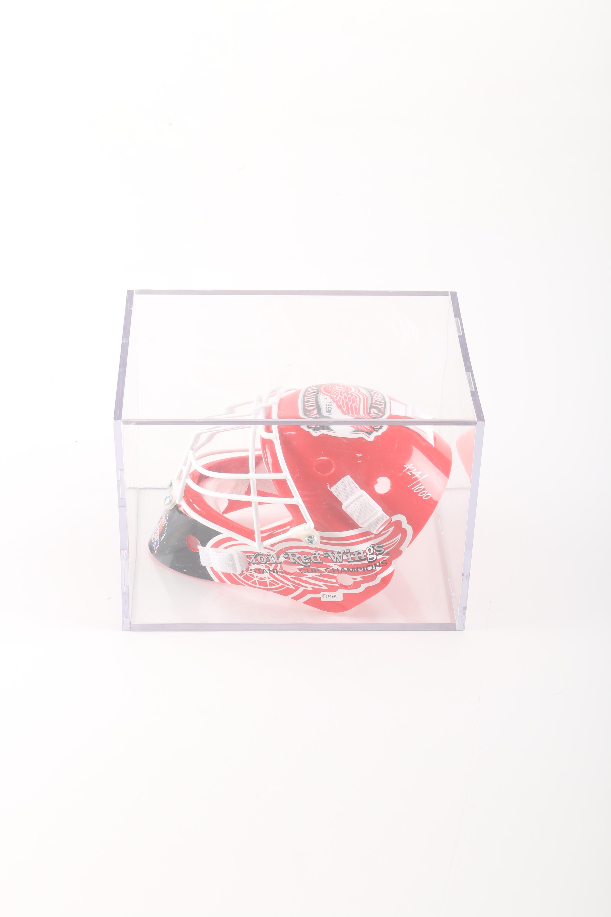 Detroit Red Wings Mike Vernon Signed Miniature Helmet