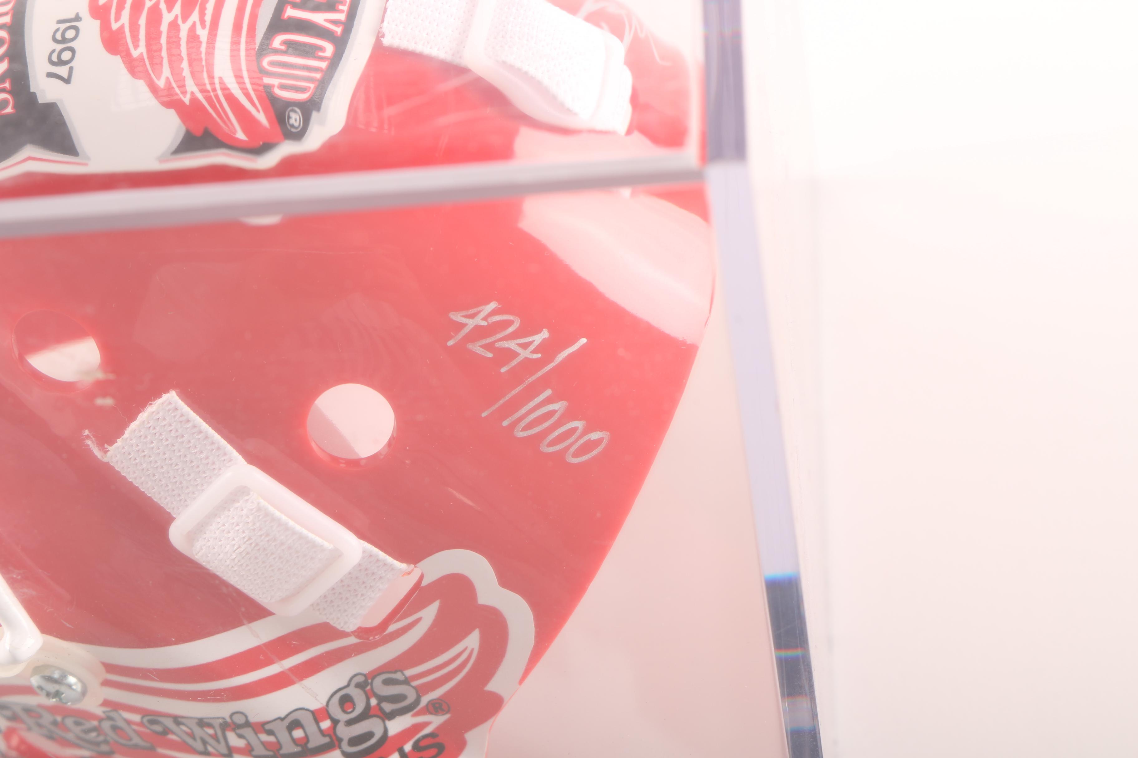 Detroit Red Wings Mike Vernon Signed Miniature Helmet