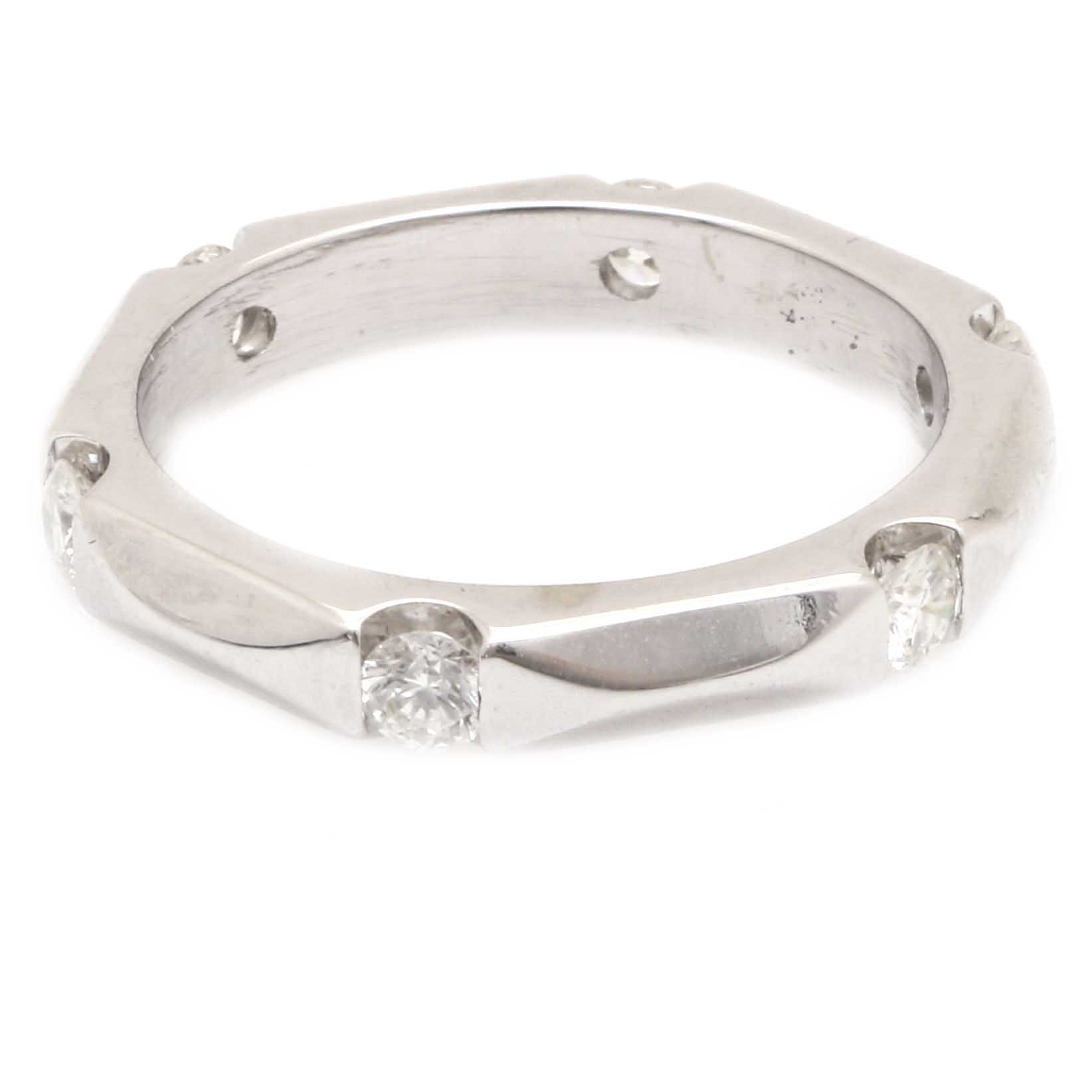 14K White Gold Diamond Ring