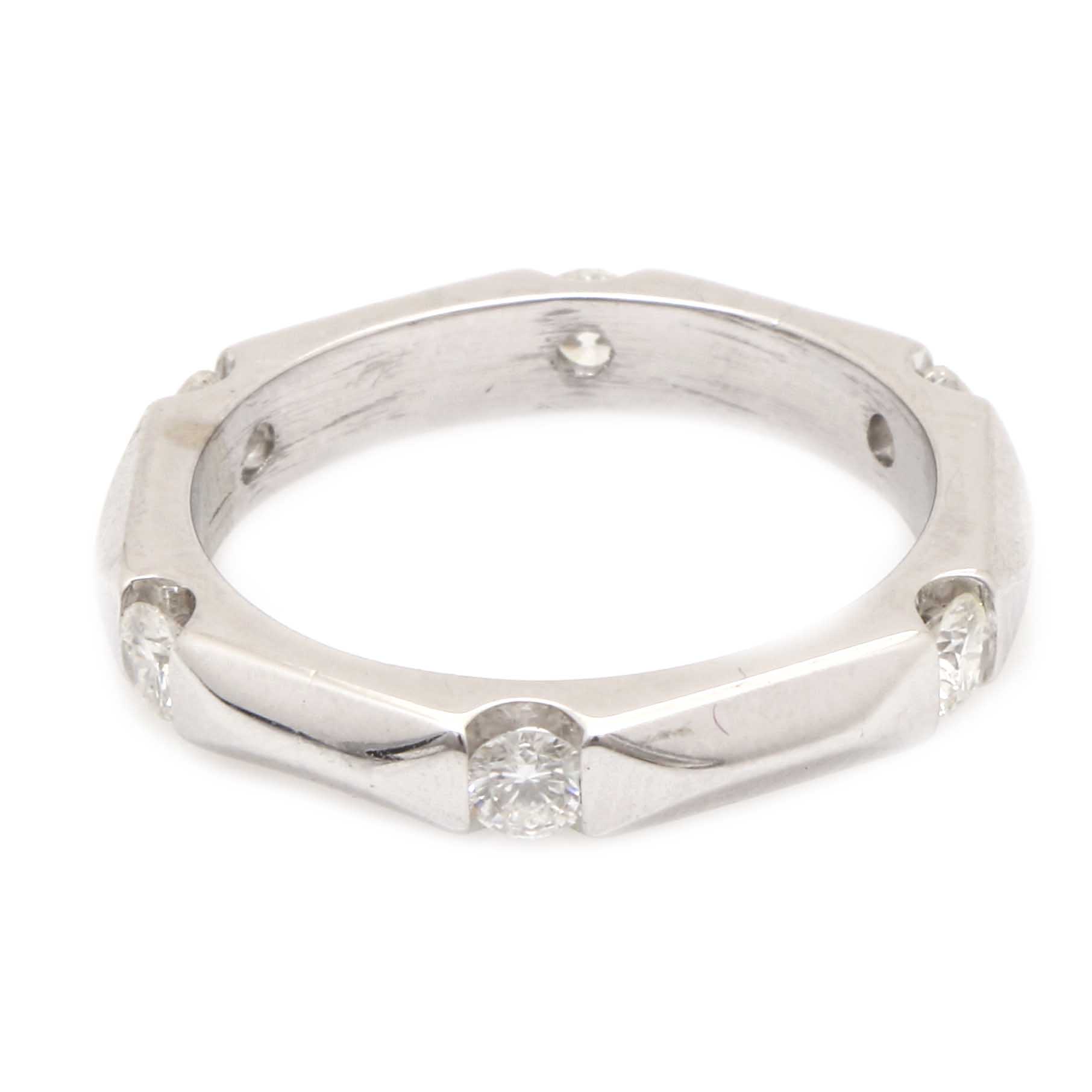 14K White Gold Diamond Ring