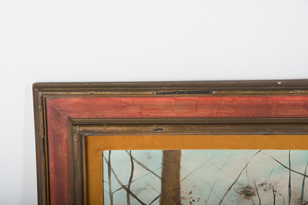 Dürrnberger Oil Painting on Canvas of Autumn Woodland Scene