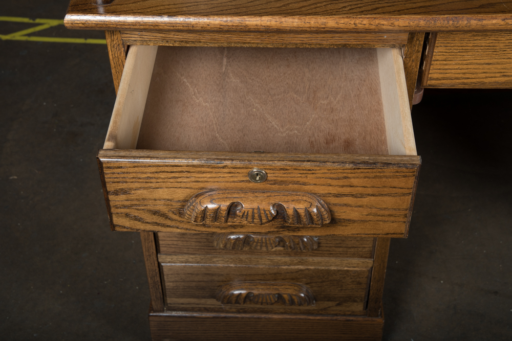 Oak Roll Top Desk from Bradford Oak