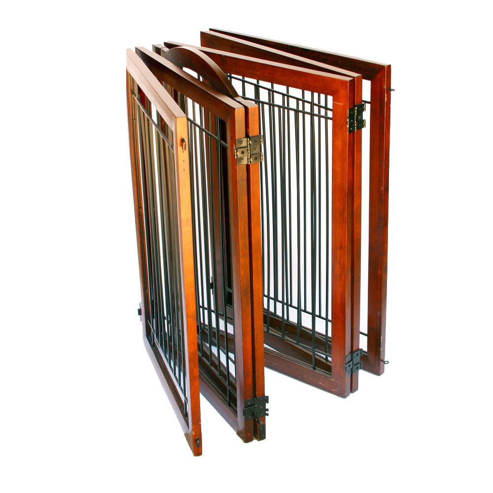 Folding Panel Room Divider Gate EBTH