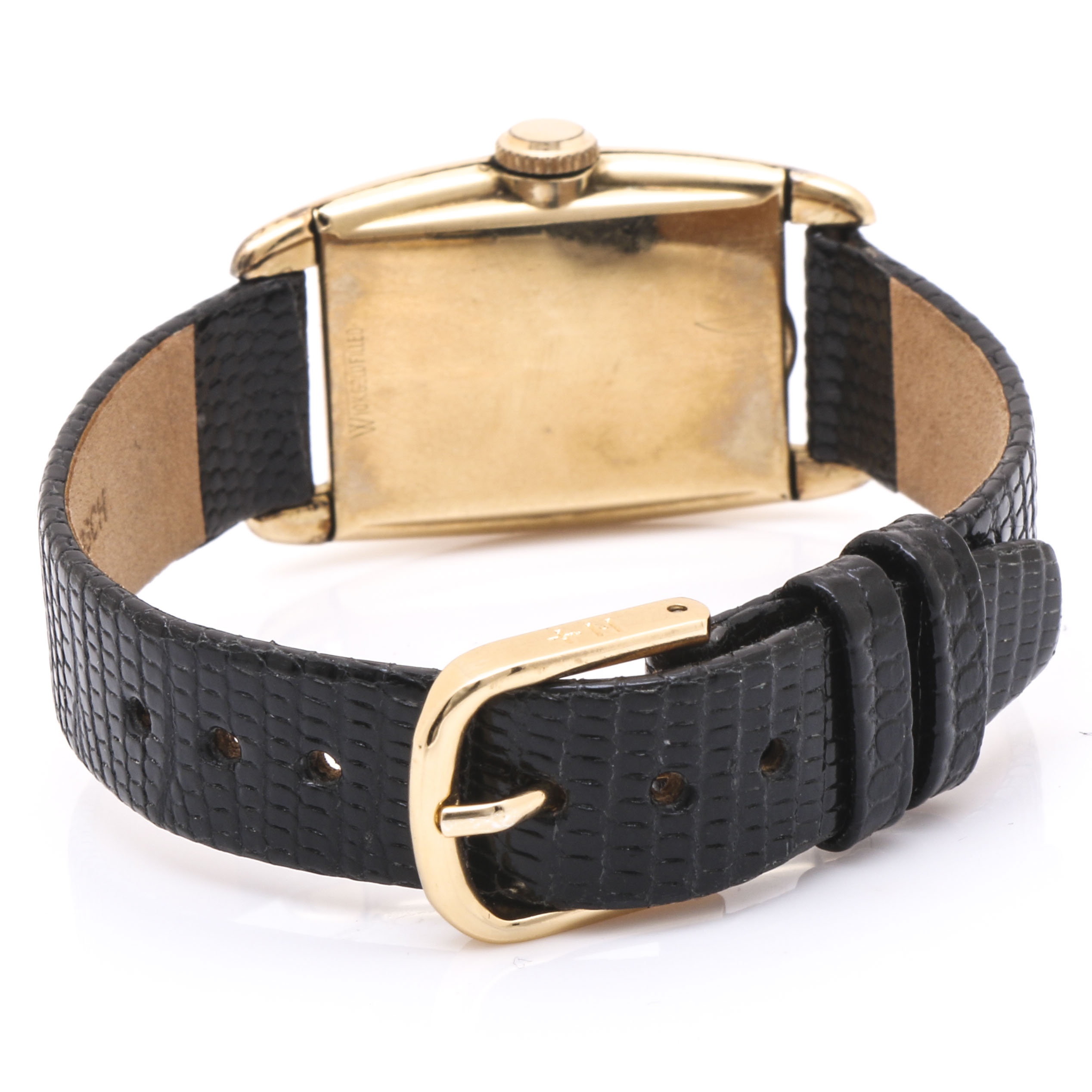 Hamilton Gold Filled Leather Strap Watch