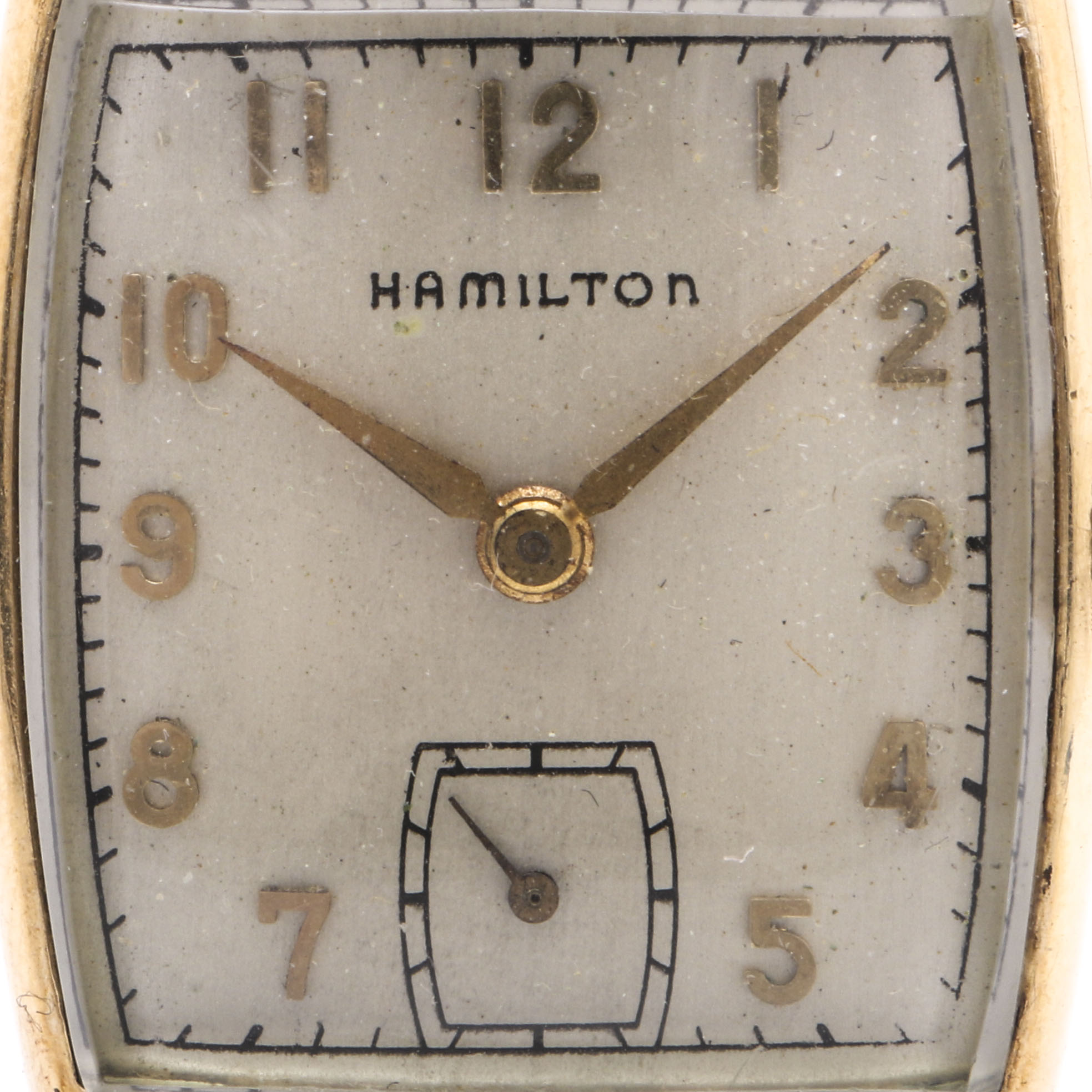 Hamilton Gold Filled Leather Strap Watch