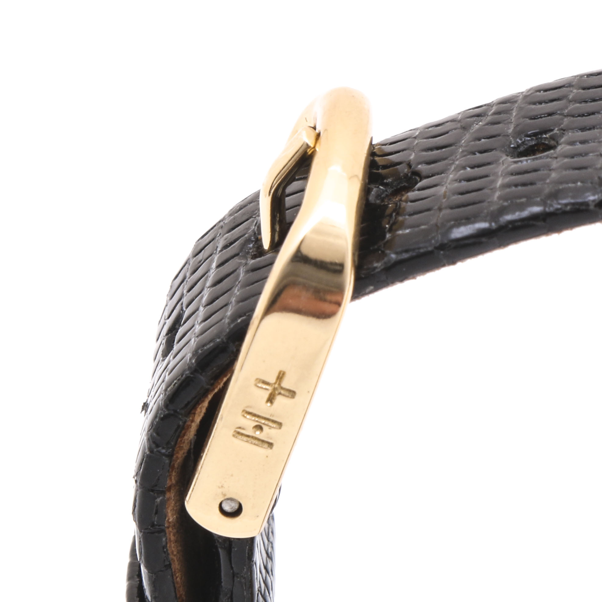 Hamilton Gold Filled Leather Strap Watch