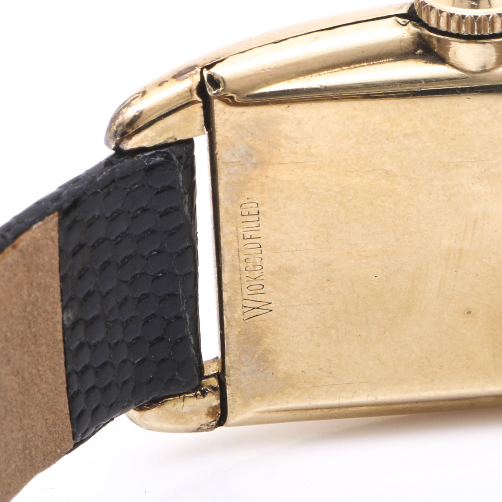 Hamilton Gold Filled Leather Strap Watch