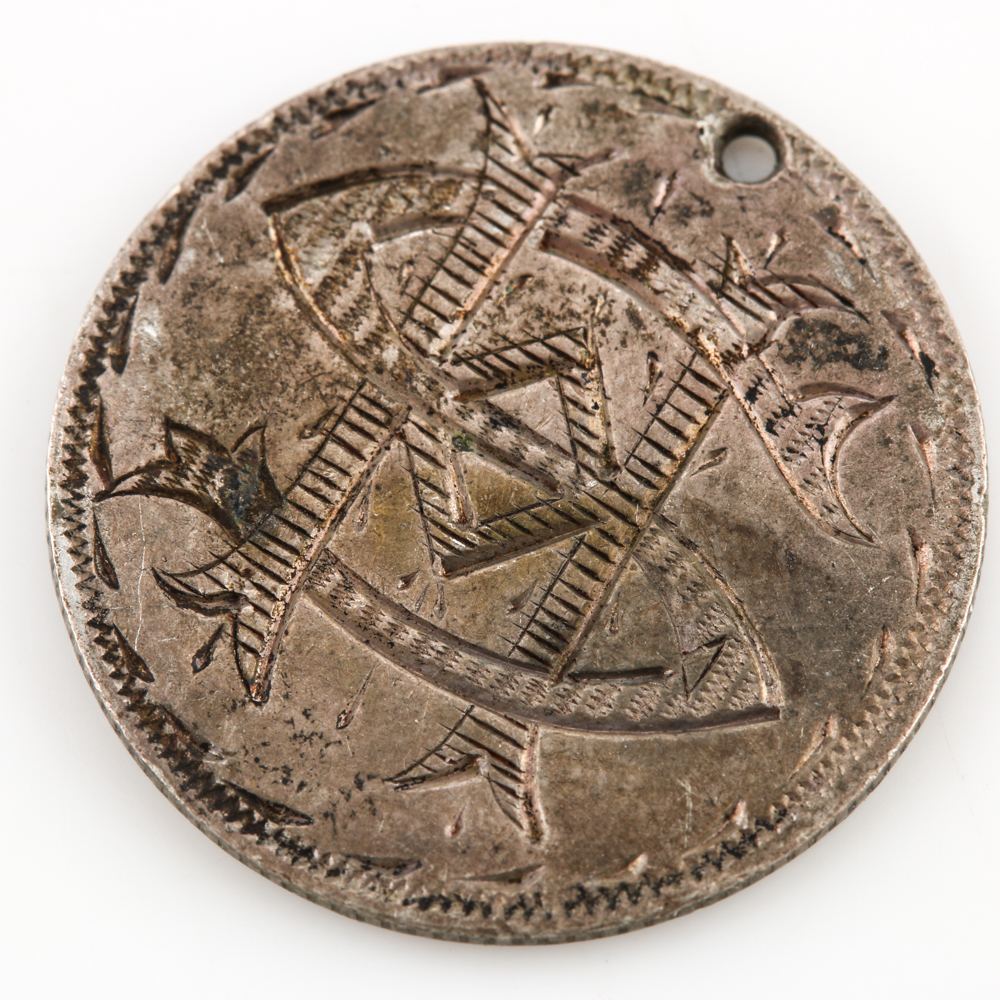 Four Seated Dime Love Tokens