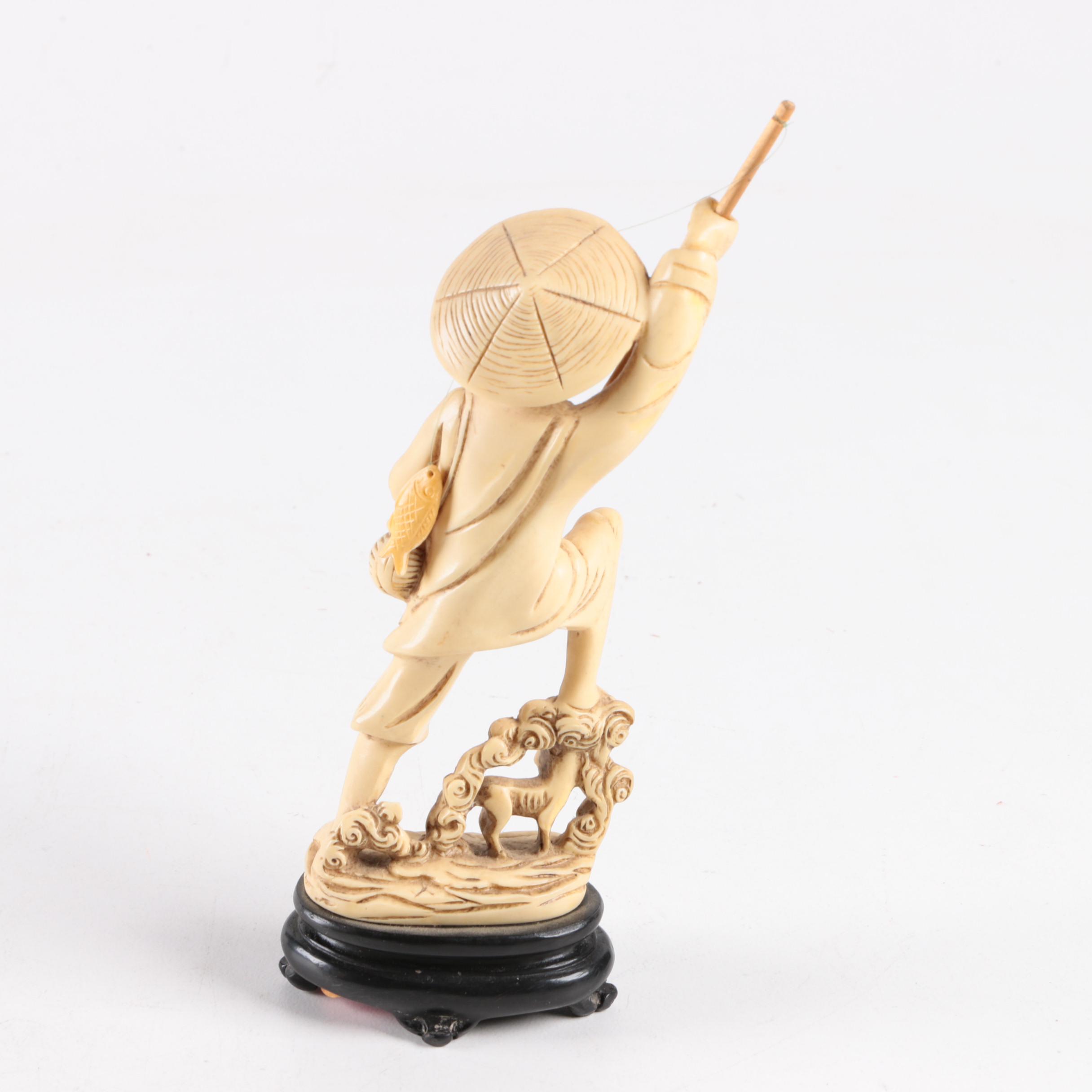 Asian Inspired Ornate Old Man Figurines