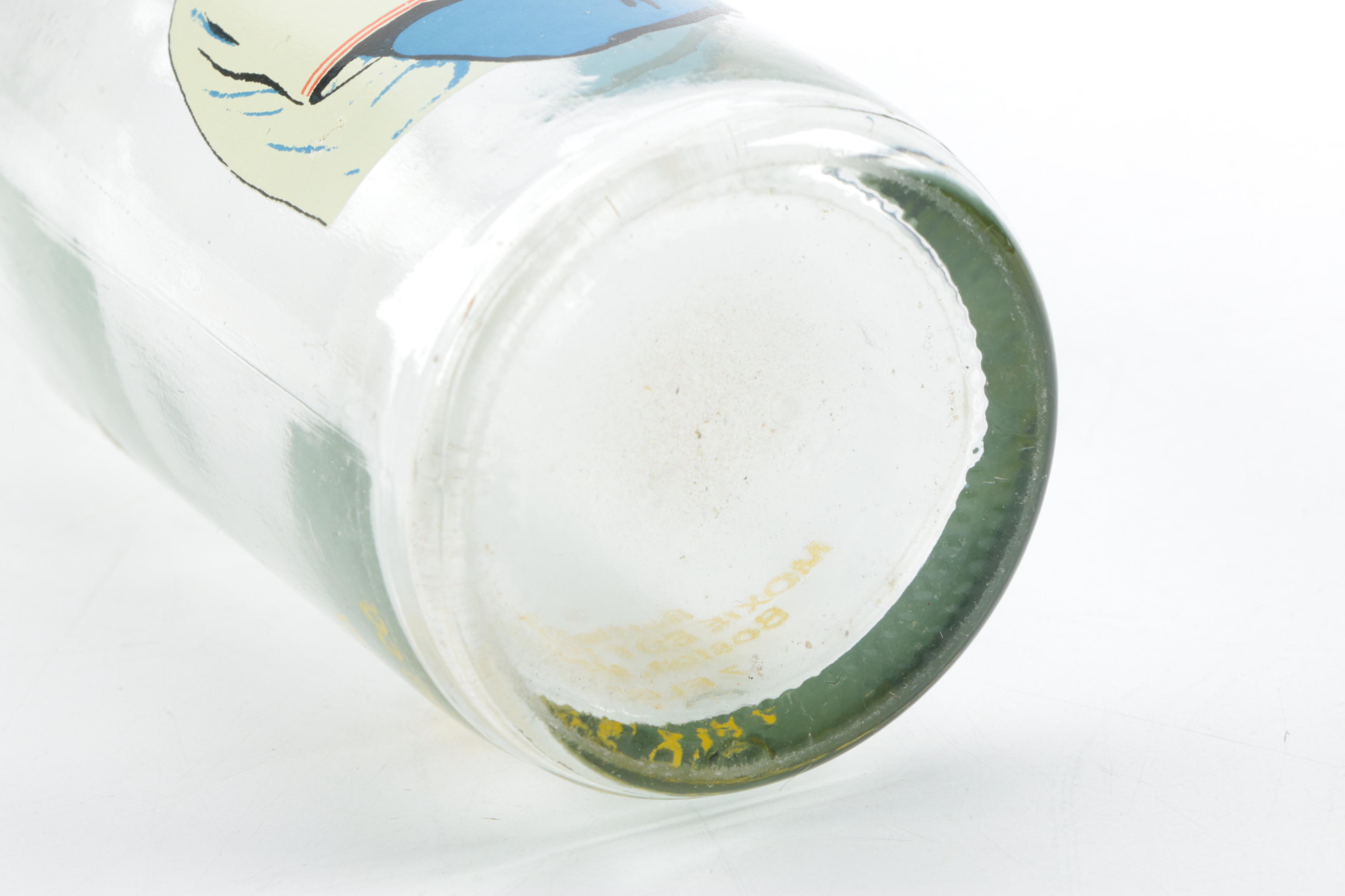 Vintage Ted Williams Shelf Clock and Root Beer Bottle