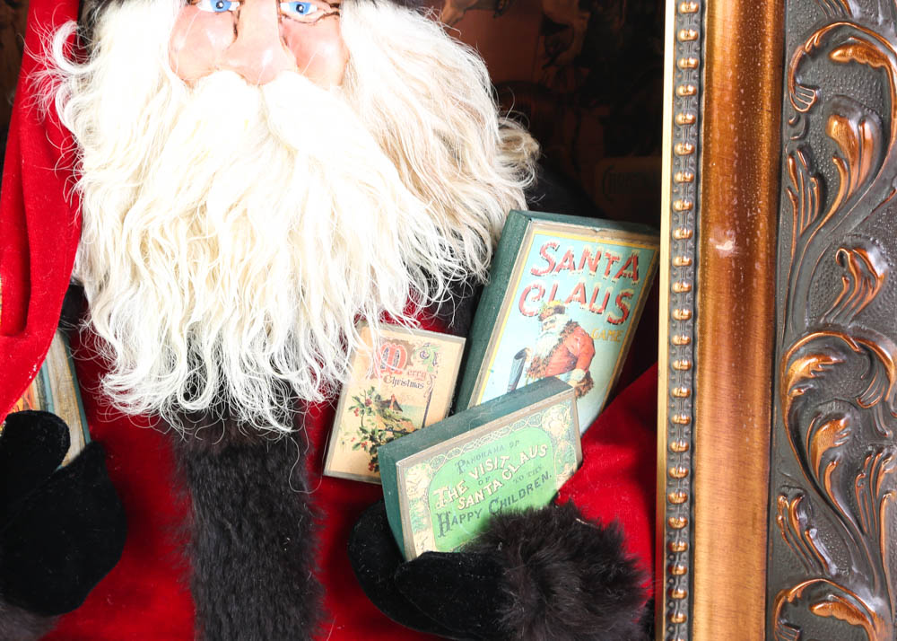 Karen Didion-Style Vintage Santa Shadowbox