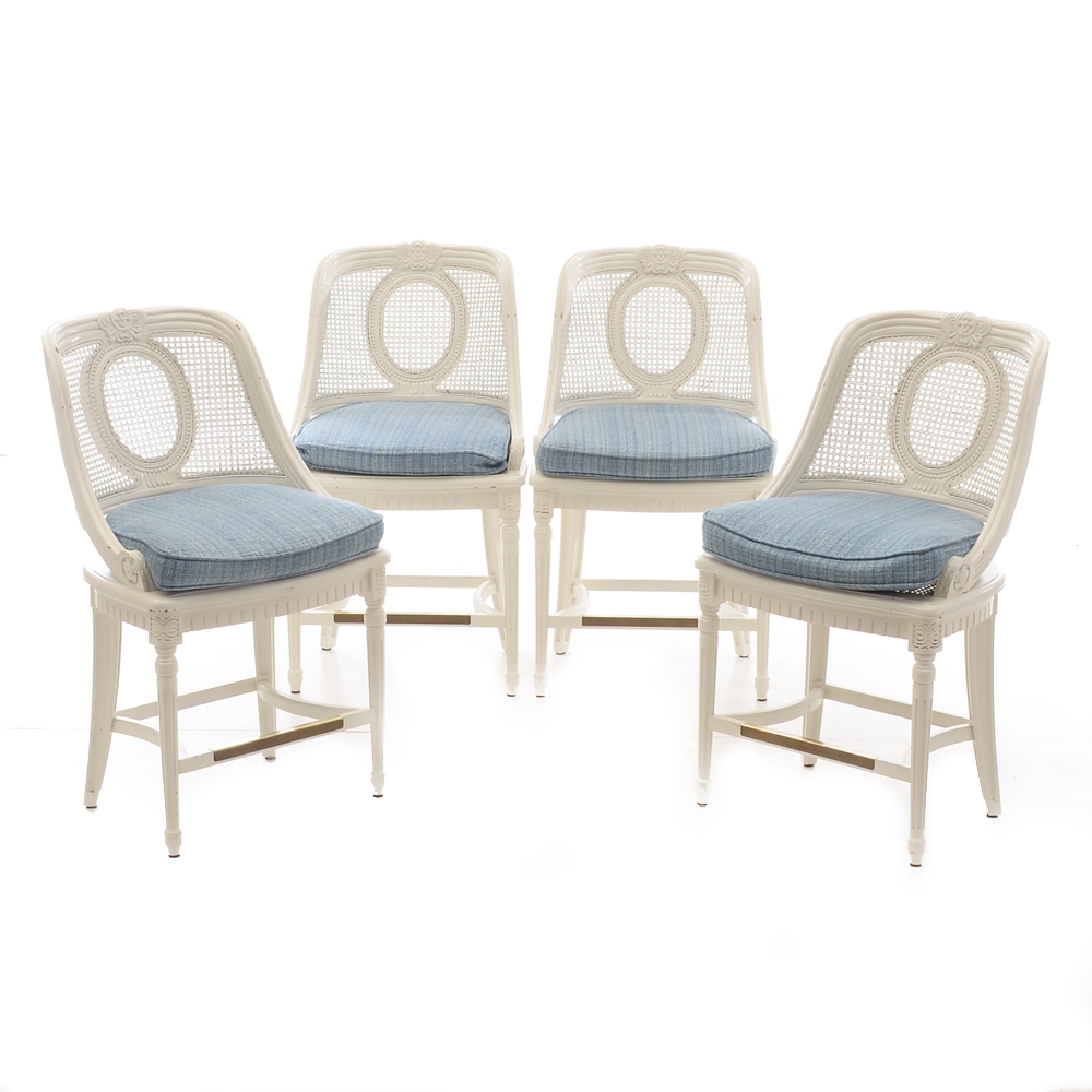 Contemporary White Wicker Chairs