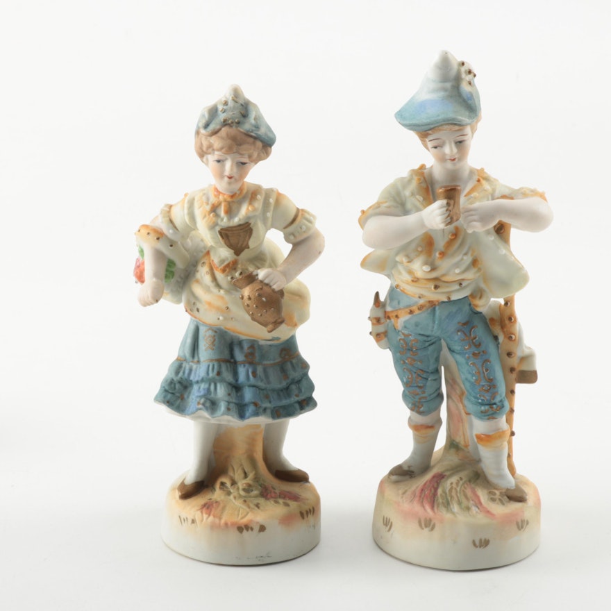 Paulux Vintage Ceramic Figurines From Occupied Japan