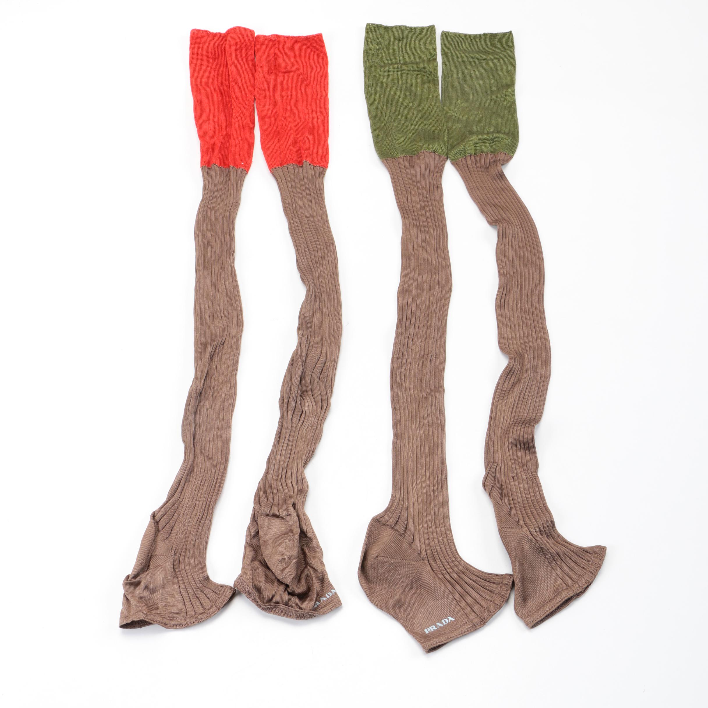 Prada Knee High Socks