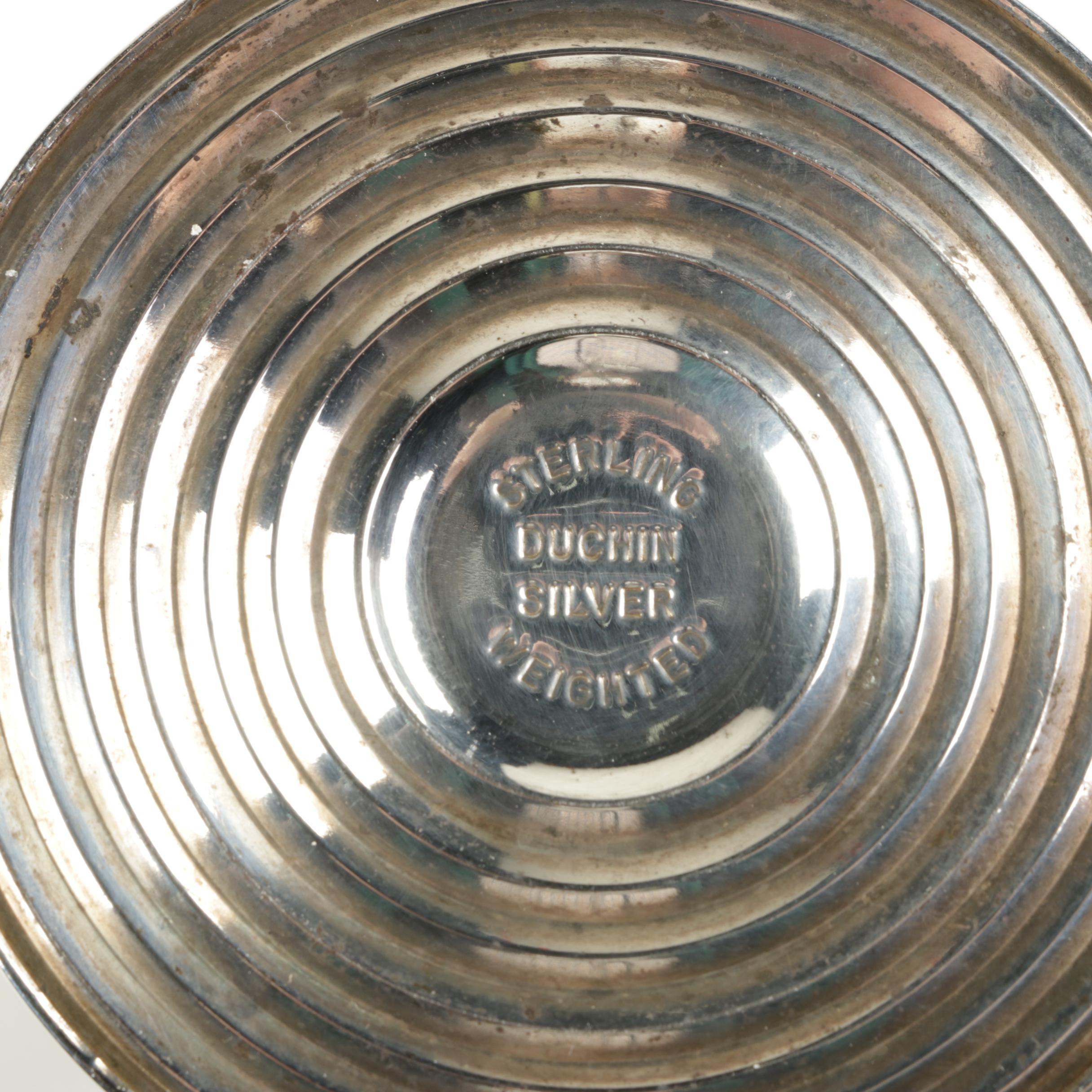 Empire Silver Co. Weighted Sterling Shakers with Duchin Creation Candleholder