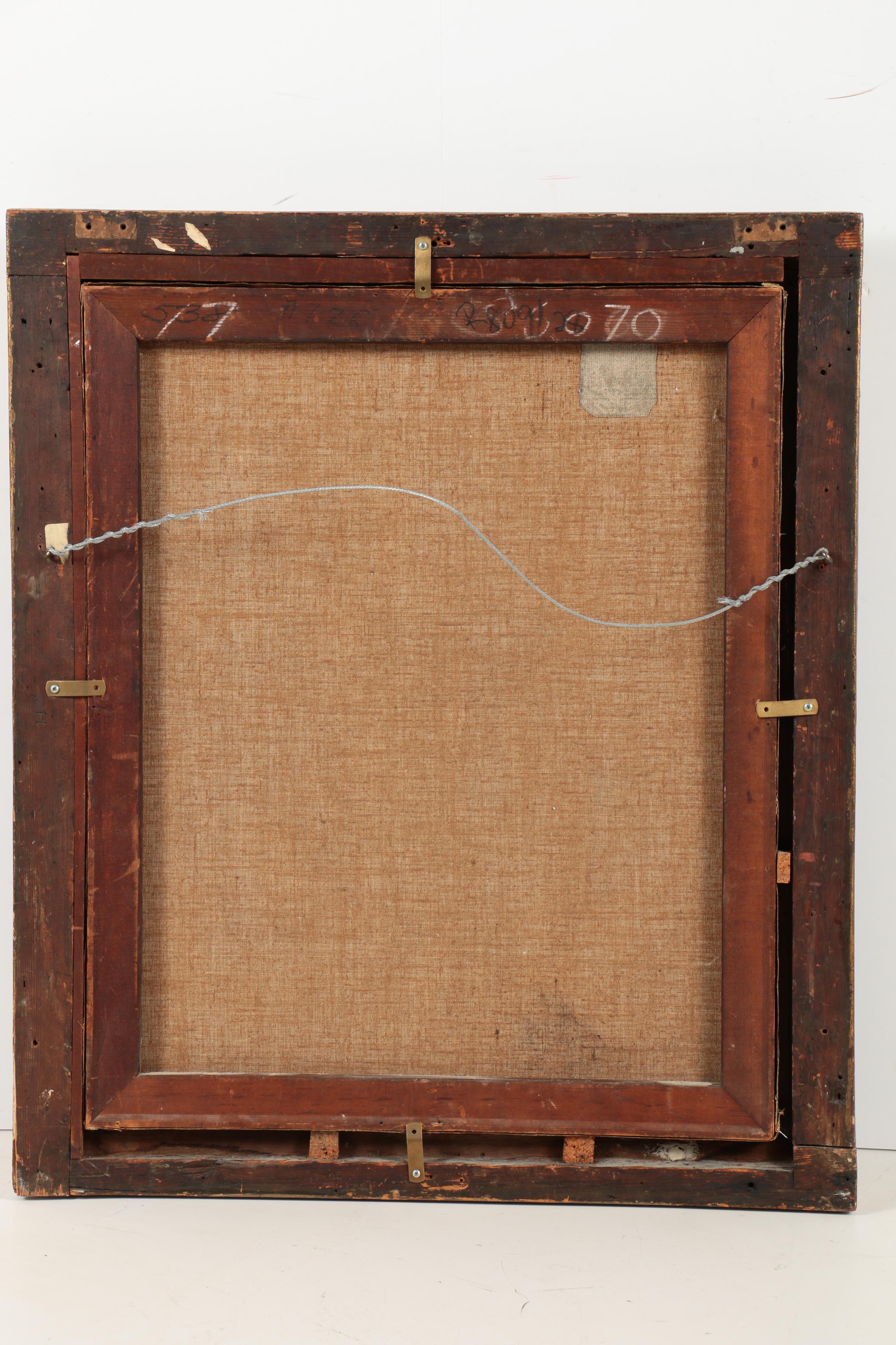 18th-Century Oil on Canvas Portrait Painting of a Gentleman