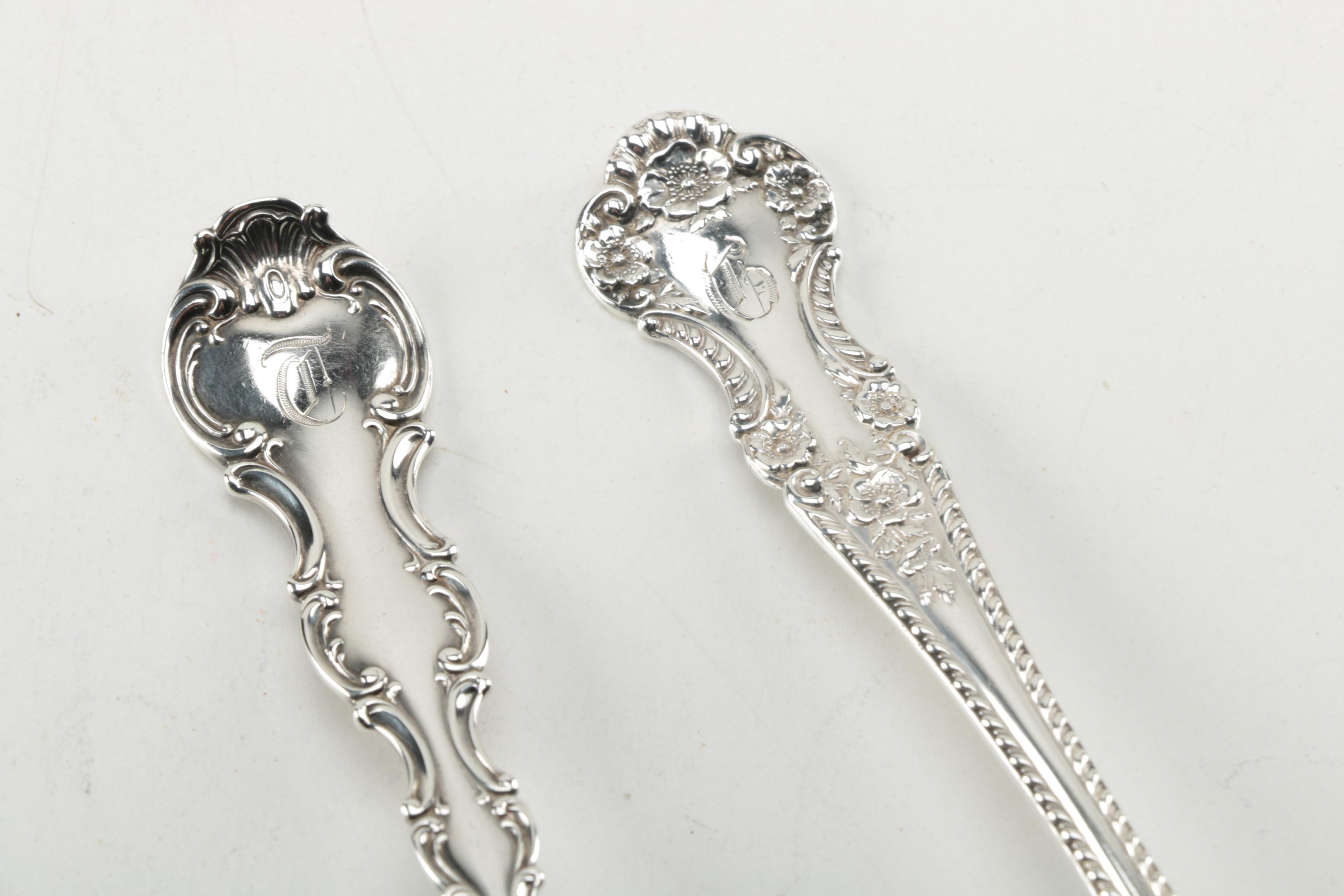 Gorham Sterling Silver Spoons Including "Strasbourg" and "Cambridge"