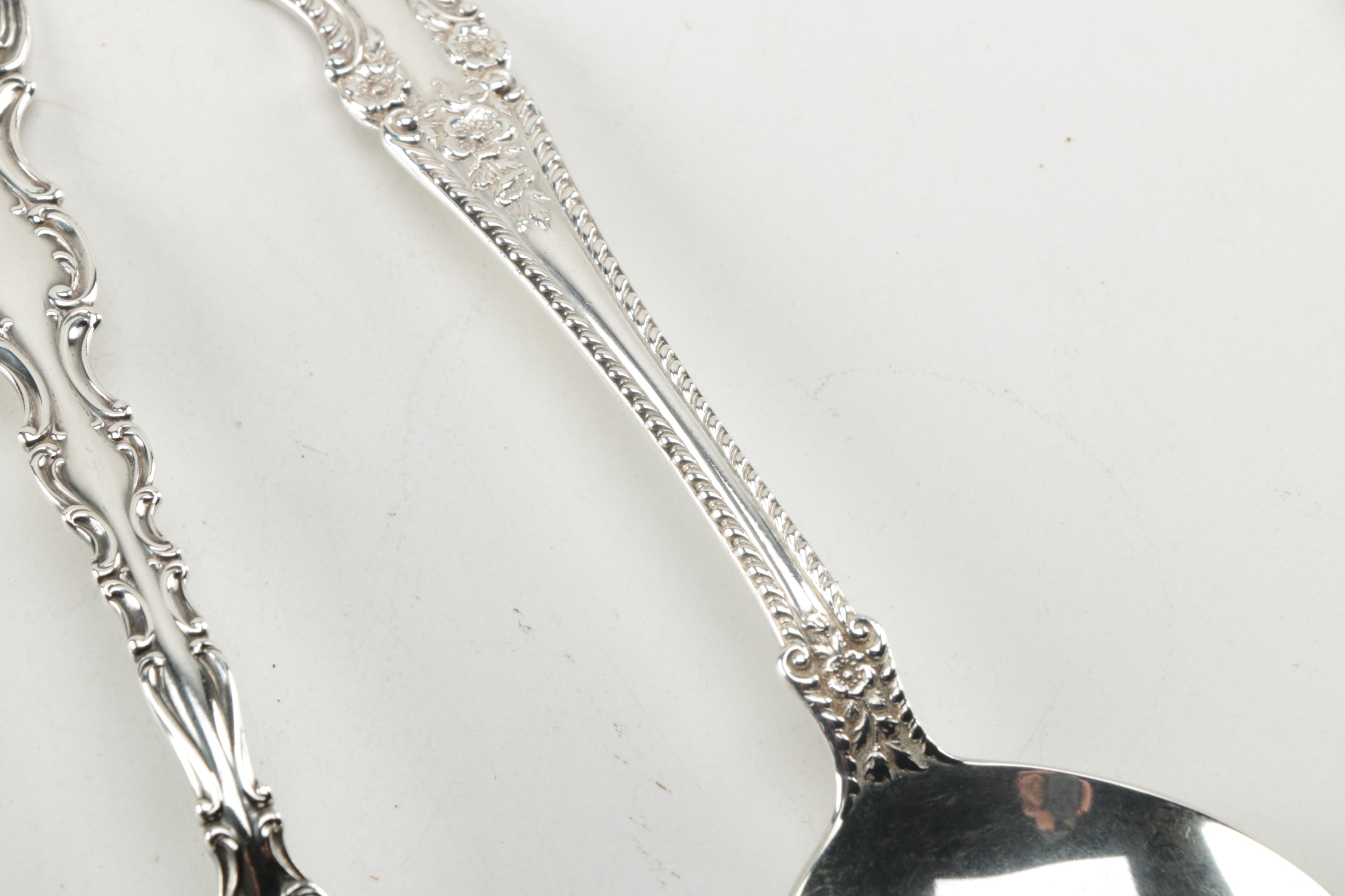 Gorham Sterling Silver Spoons Including "Strasbourg" and "Cambridge"