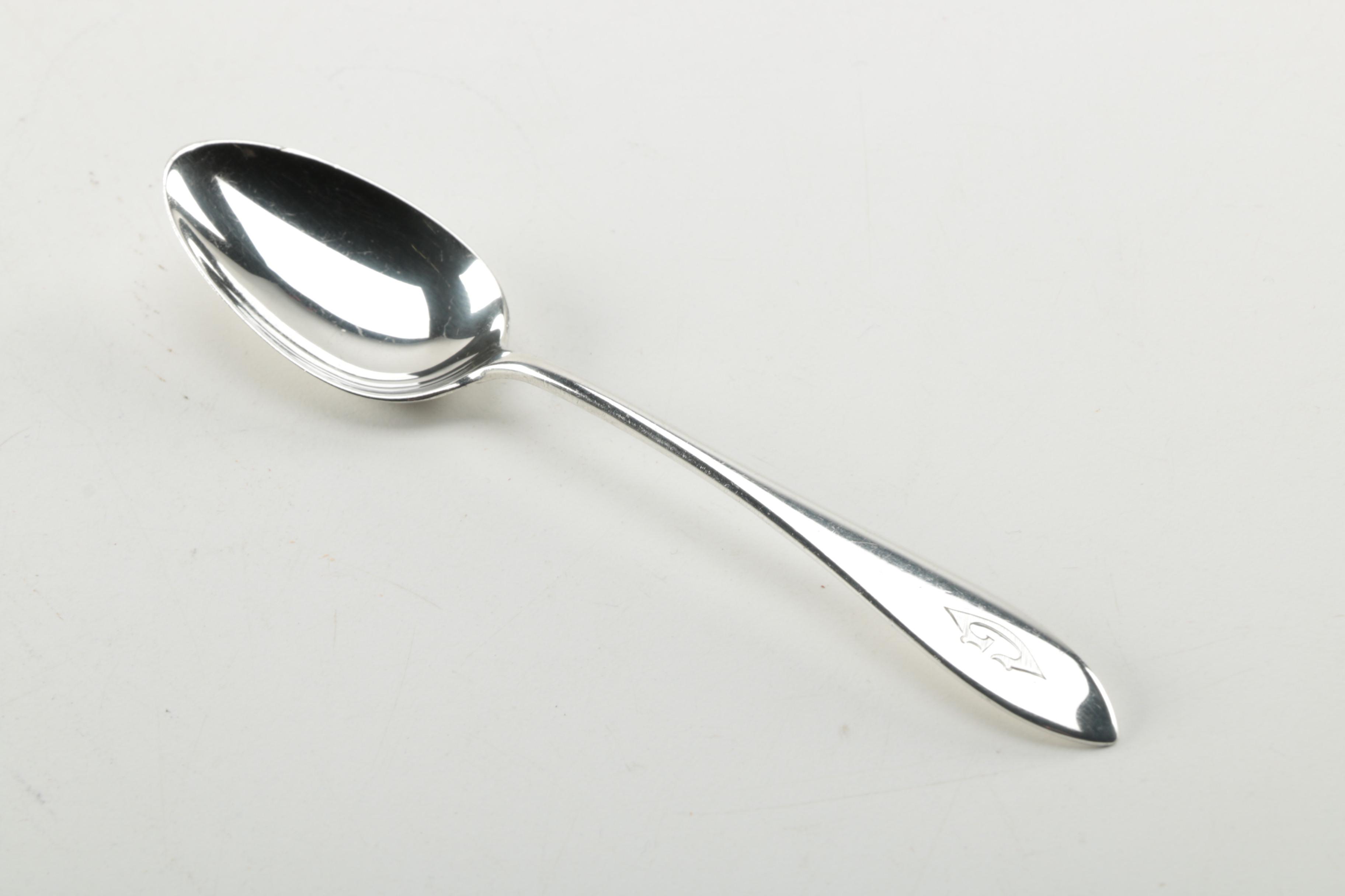 Gorham Sterling Silver Spoons Including "Strasbourg" and "Cambridge"