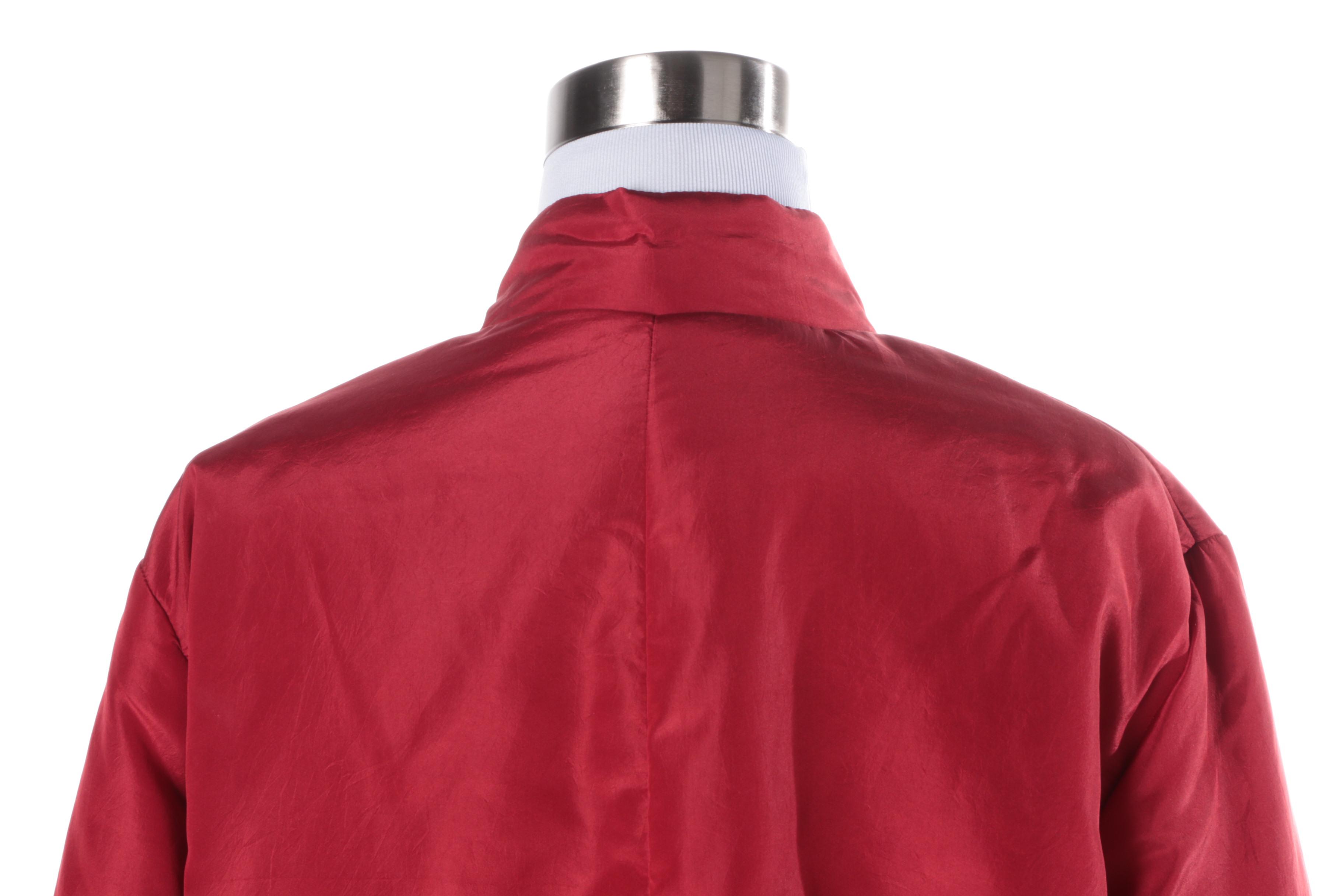 Women's Donna Karan Signature Red Silk Jacket