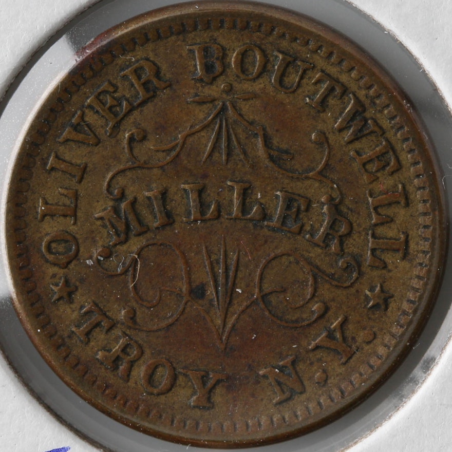 1863 Civil War Token Oliver Boutwell - Miller