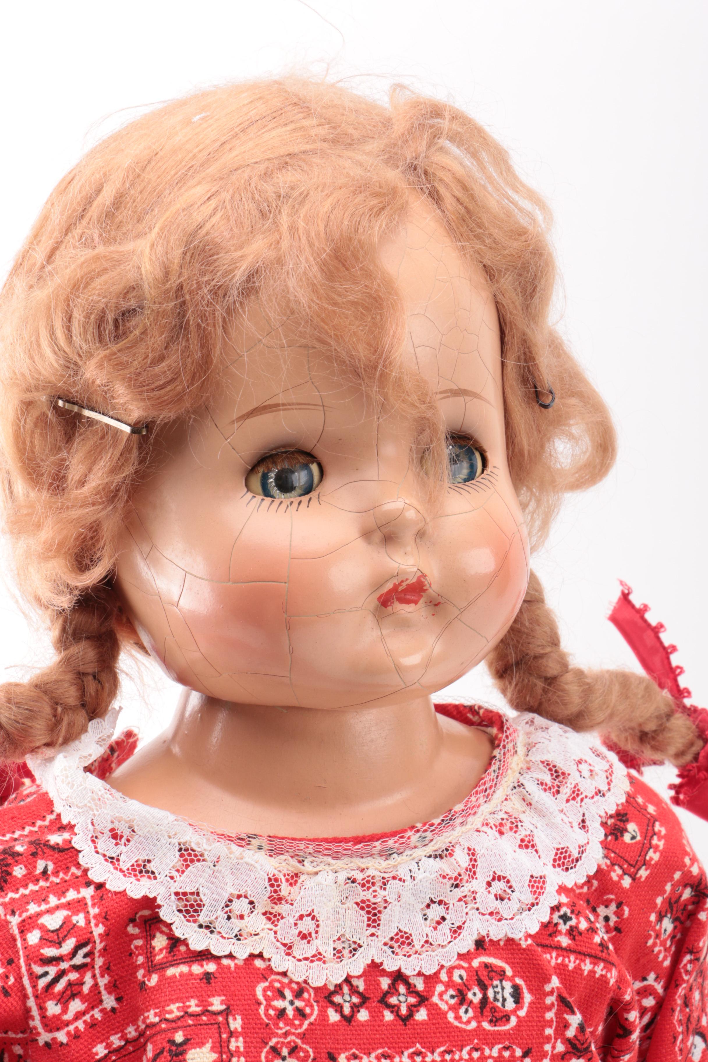 Vintage Composition Dolls Including Effanbee and Arranbee