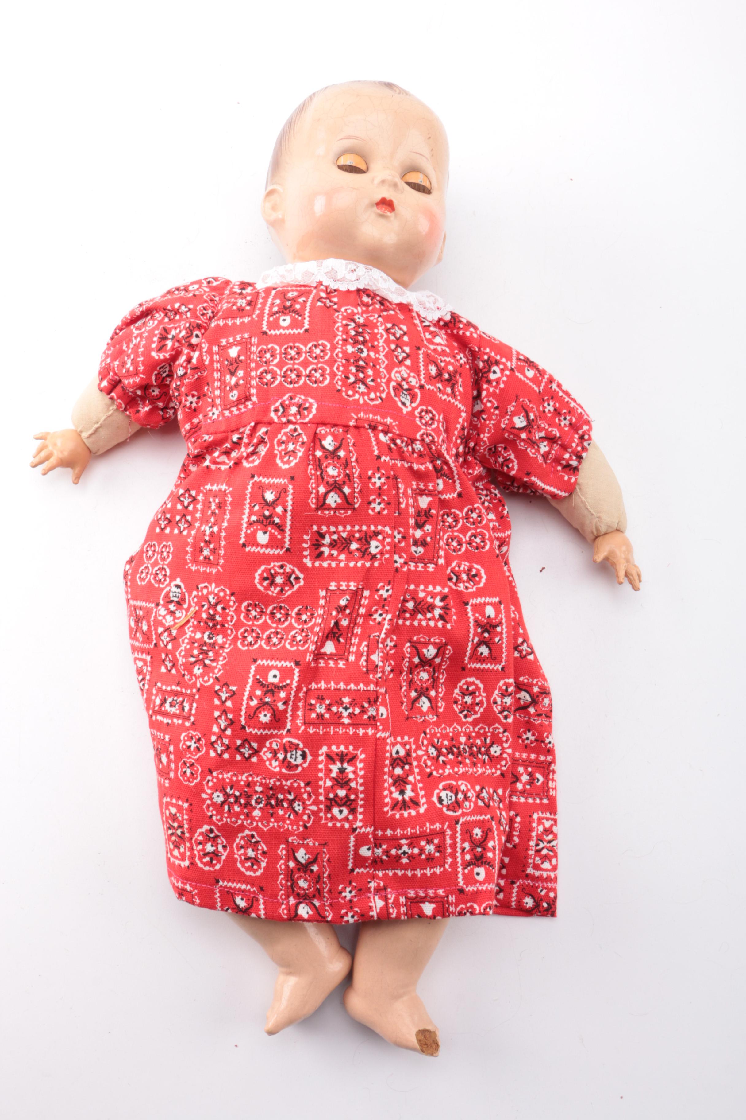 Vintage Composition Dolls Including Effanbee and Arranbee