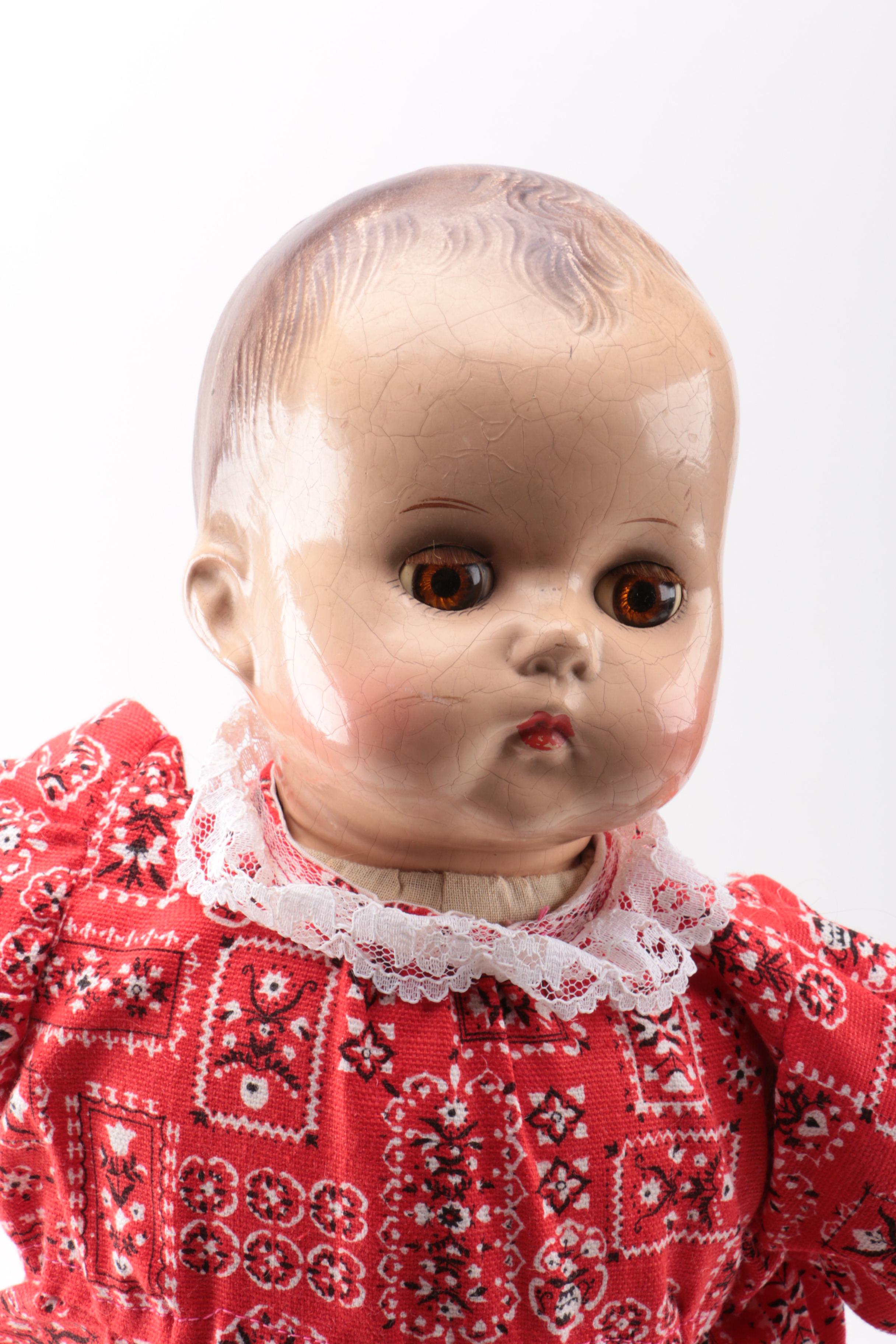 Vintage Composition Dolls Including Effanbee and Arranbee