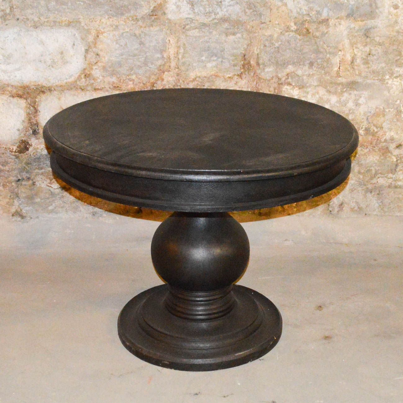 Black Distressed Dining Table