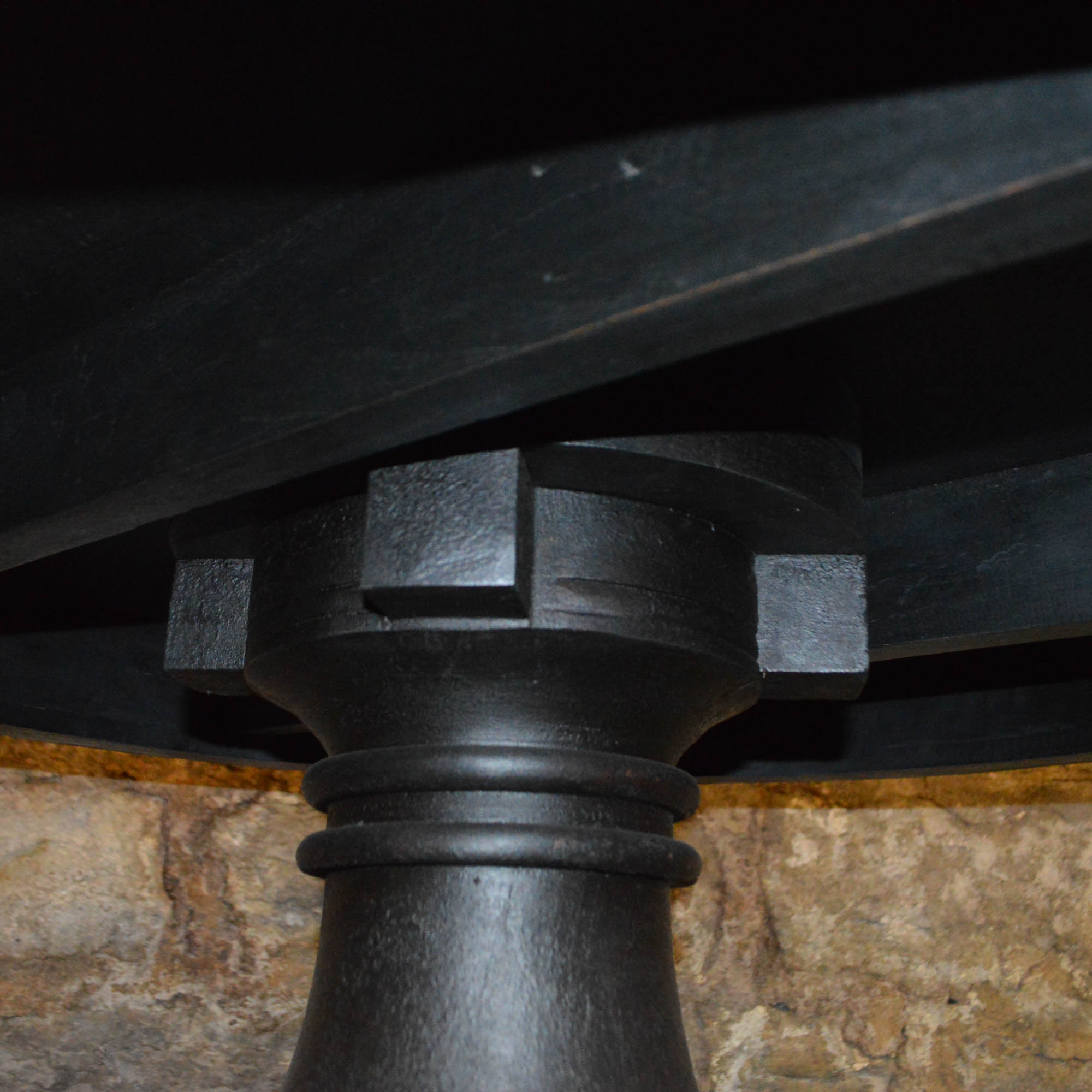 Black Distressed Dining Table