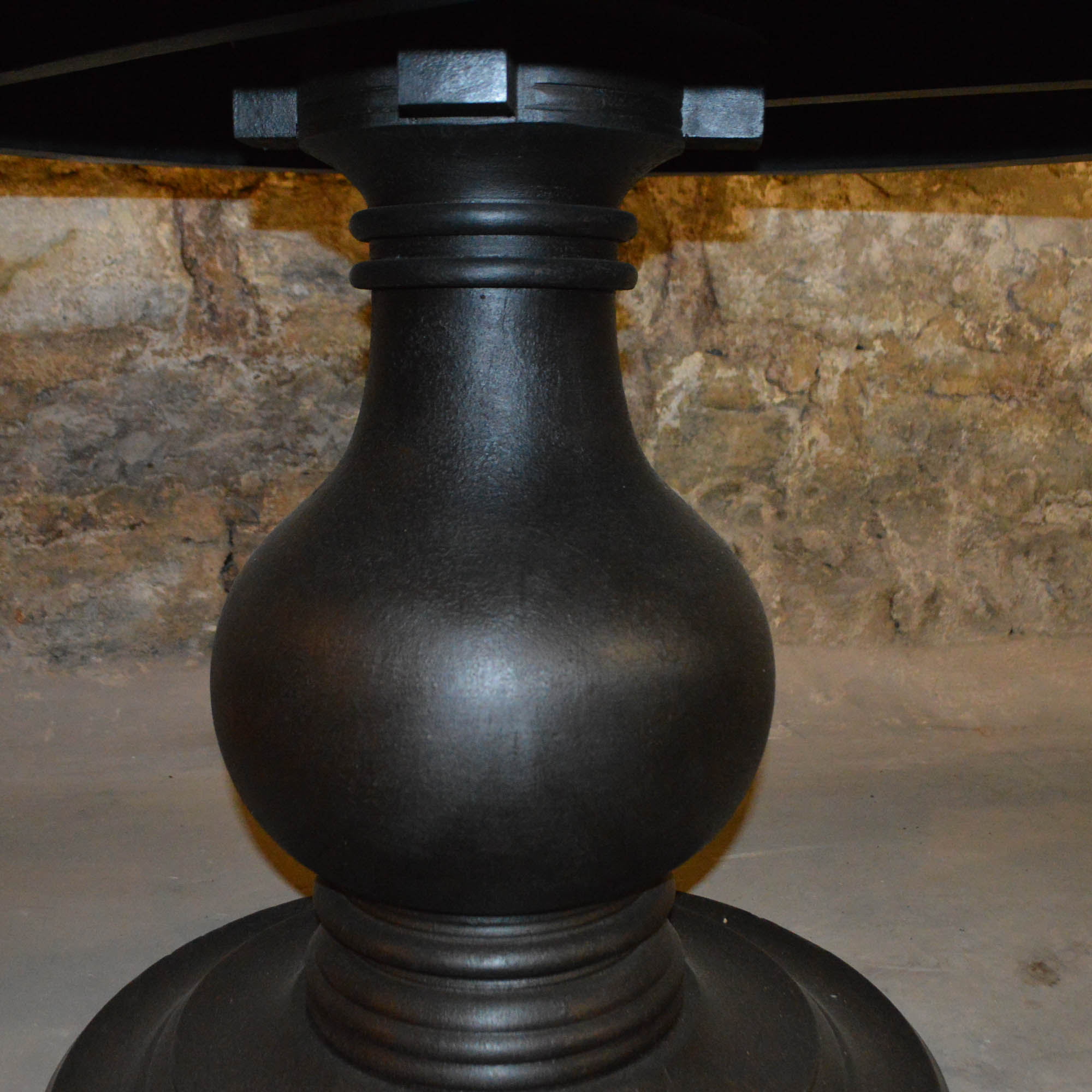 Black Distressed Dining Table