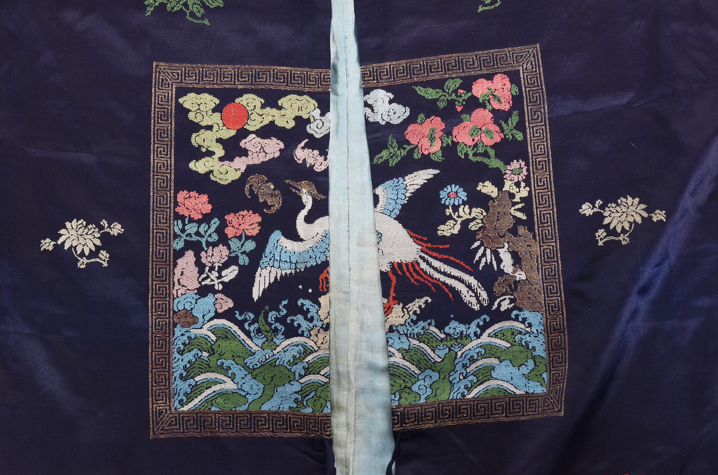 Chinese Early 20th Century Qing Dynasty Period Silk Robe