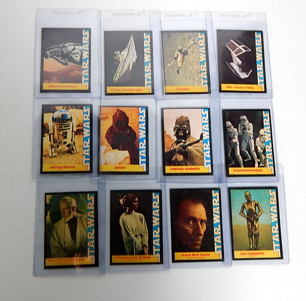 Twelve 1977 Wonder Bread Star Wars Cards