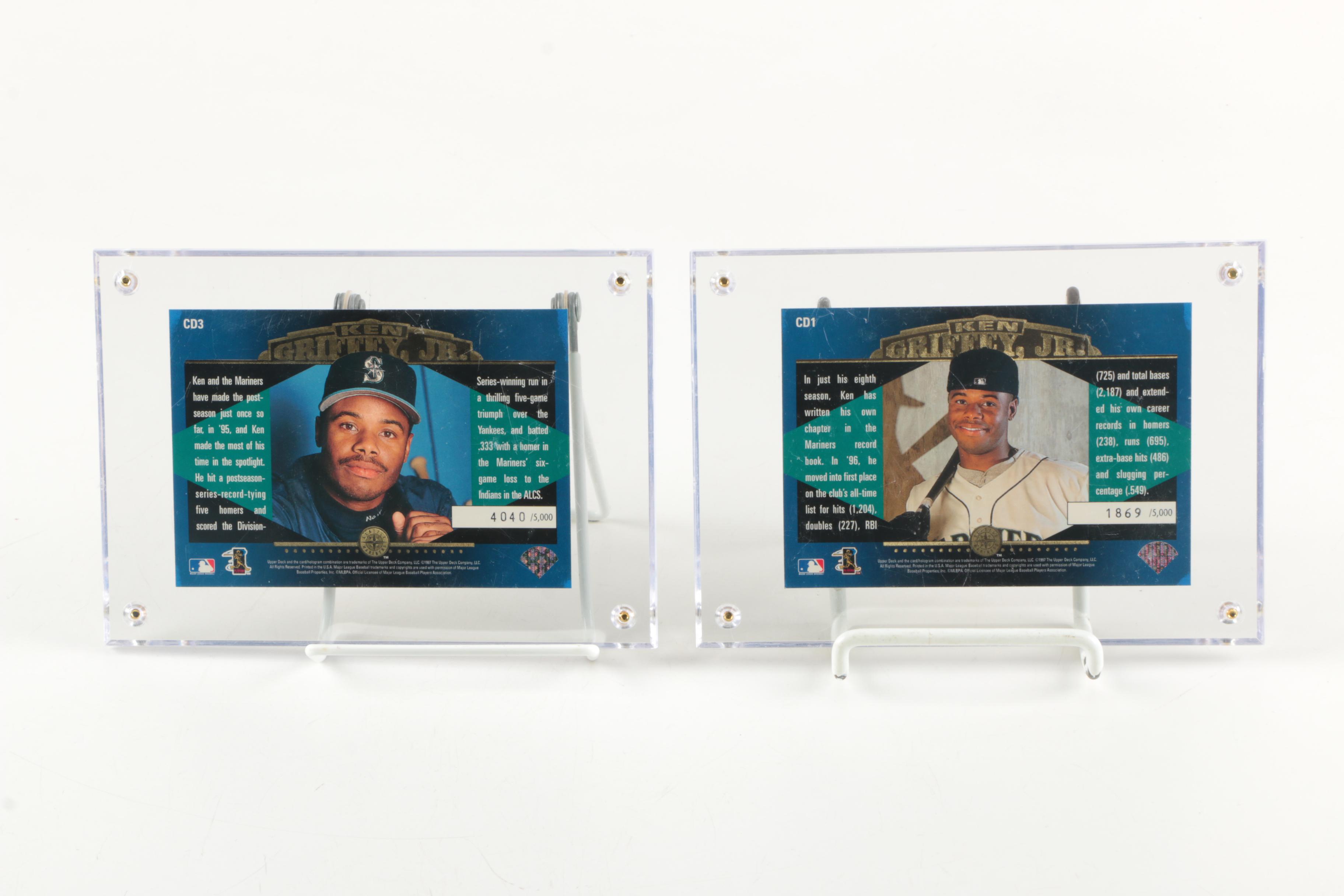 Ken Griffey Jr 1997 "Clearly Dominant" Limited Edition Baseball Cards Sets