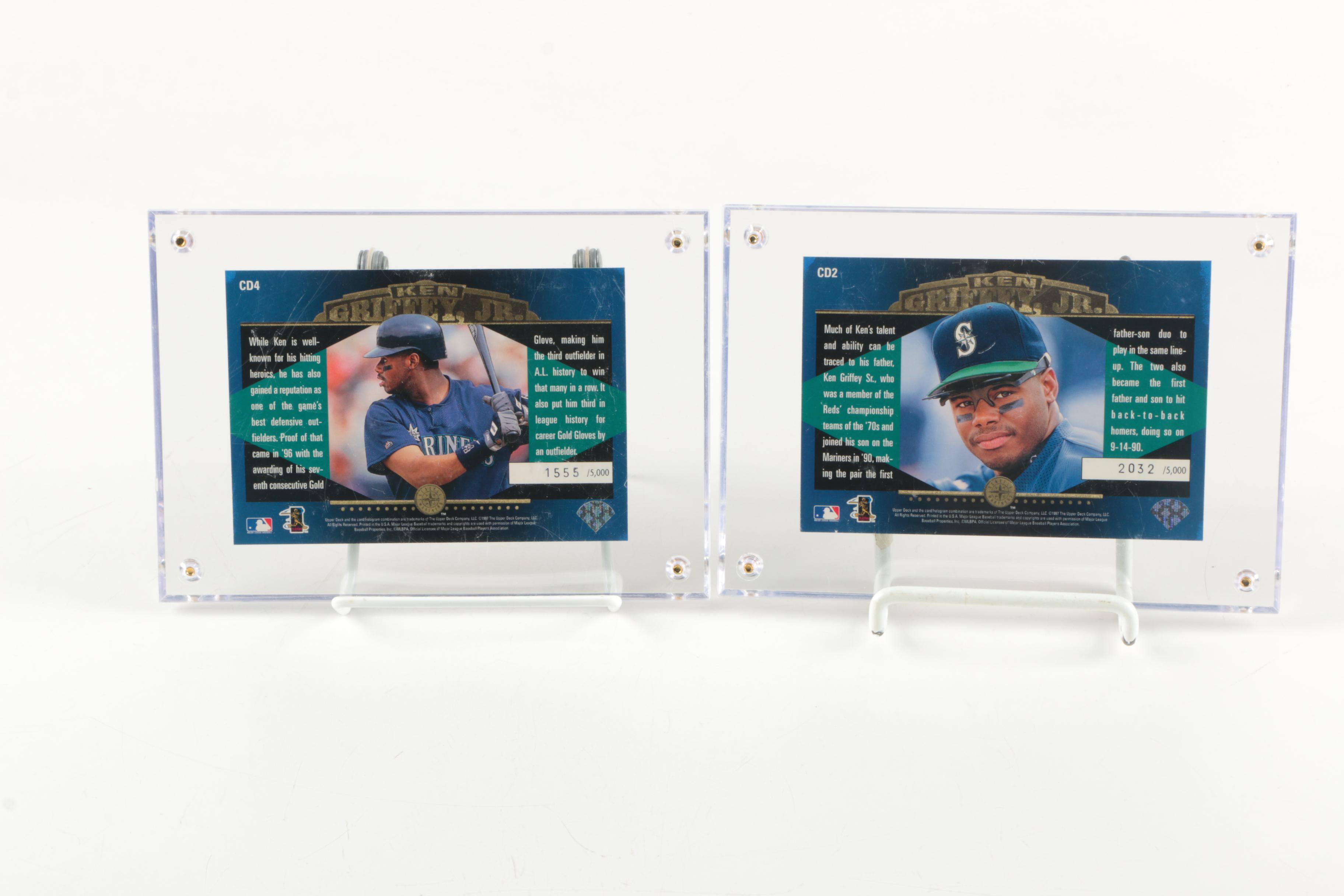 Ken Griffey Jr 1997 "Clearly Dominant" Limited Edition Baseball Cards Sets