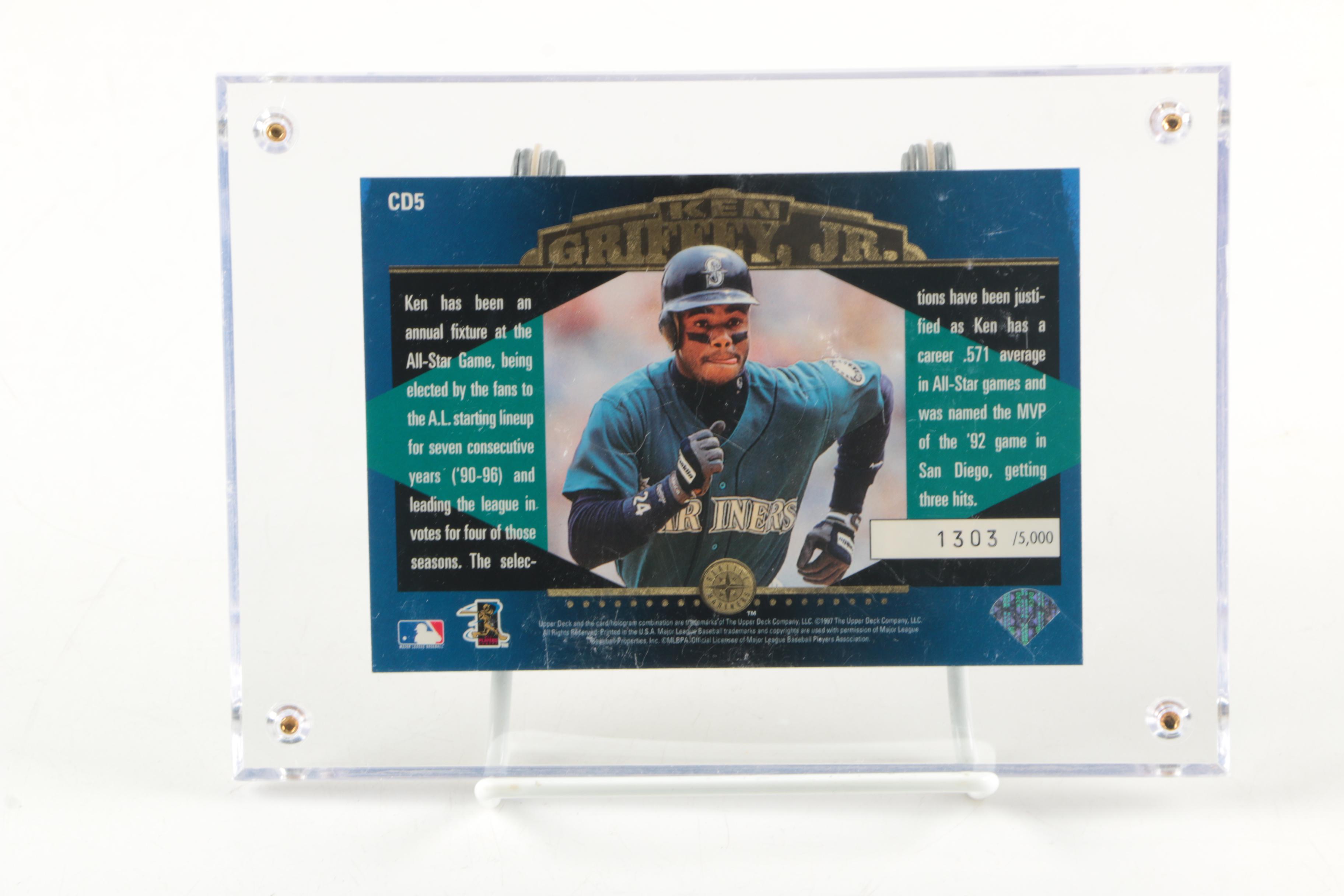 Ken Griffey Jr 1997 "Clearly Dominant" Limited Edition Baseball Cards Sets