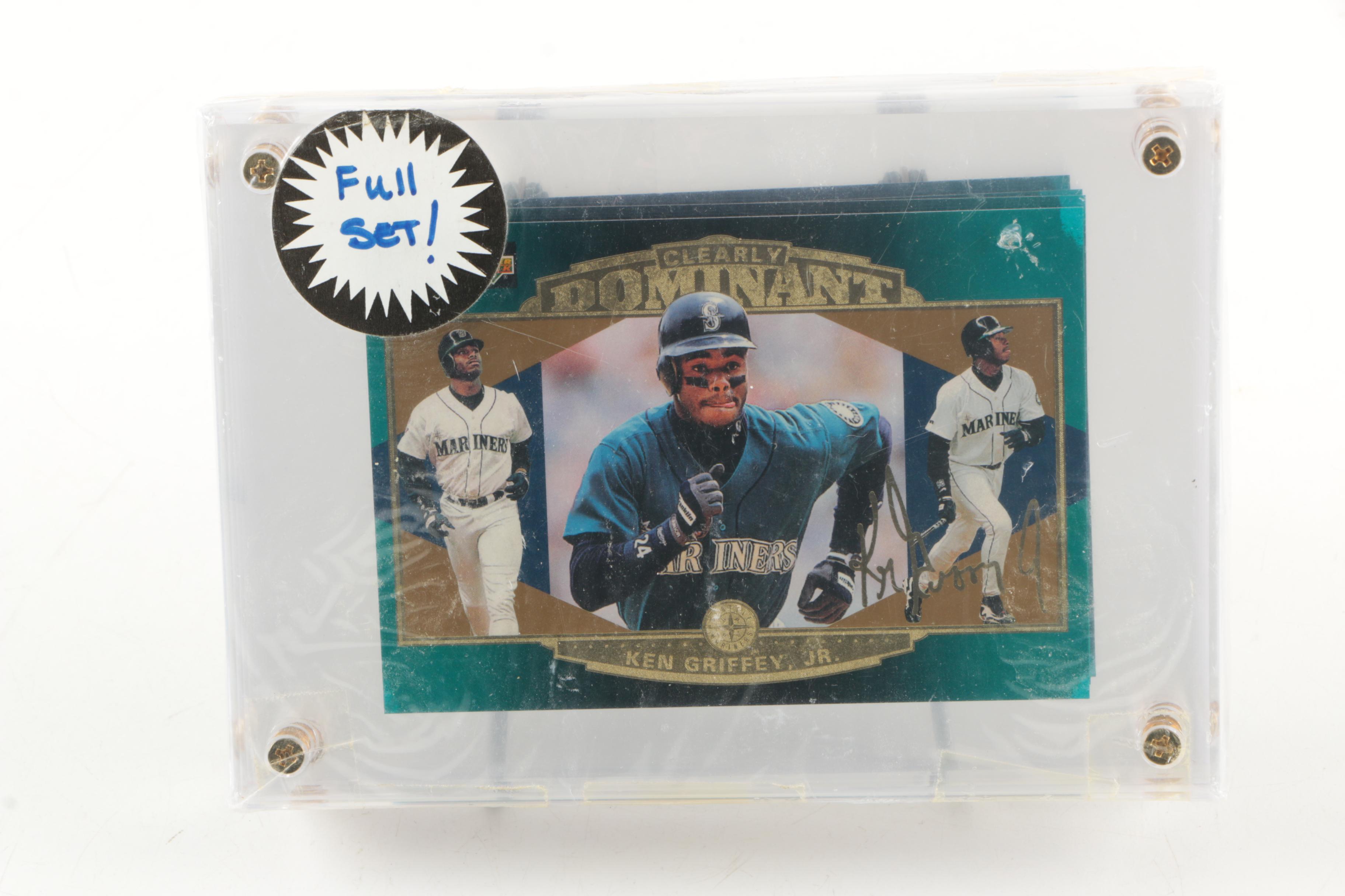 Ken Griffey Jr 1997 "Clearly Dominant" Limited Edition Baseball Cards Sets