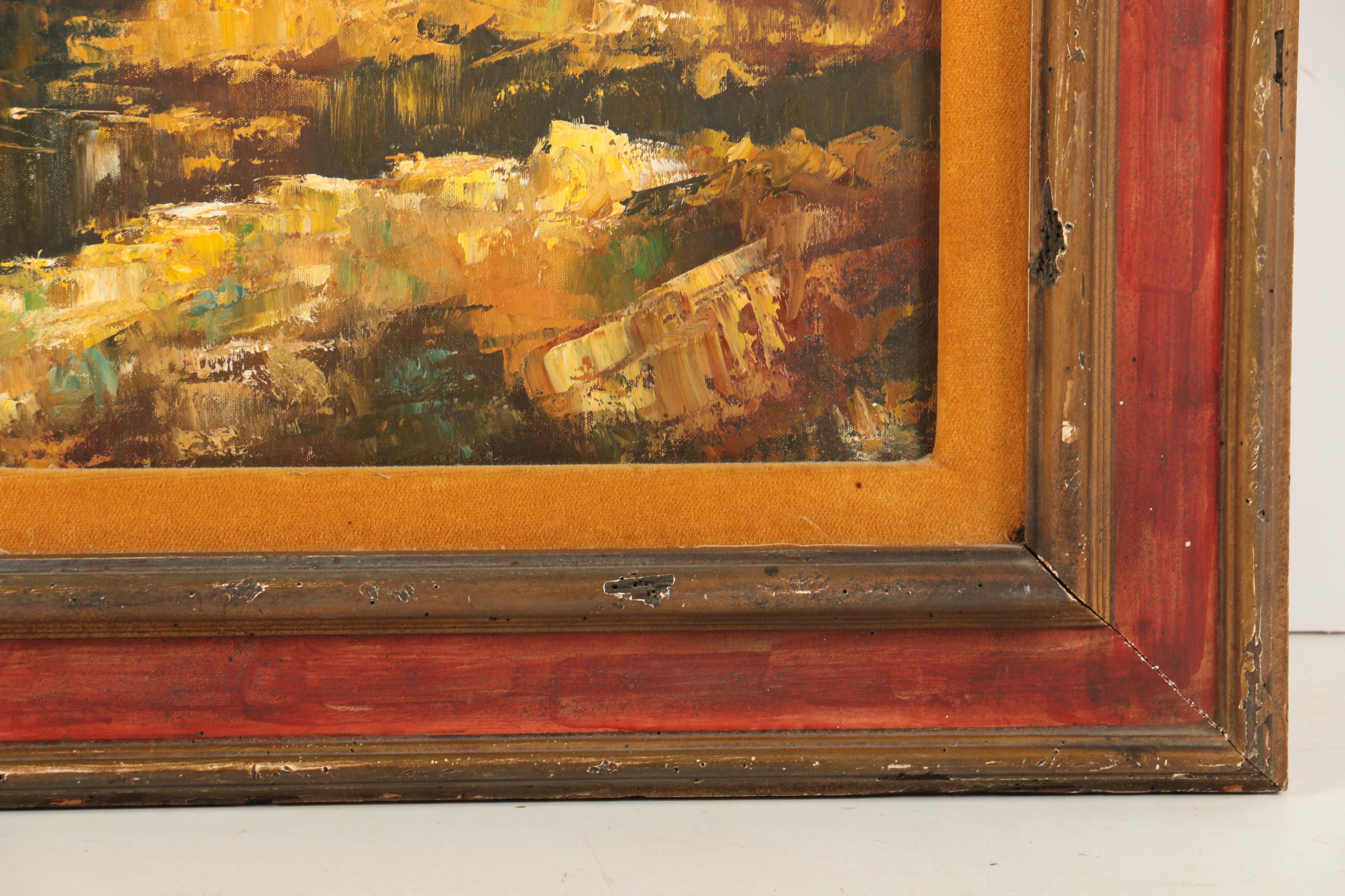 Dürrnberger Oil Painting on Canvas of Autumn Woodland Scene