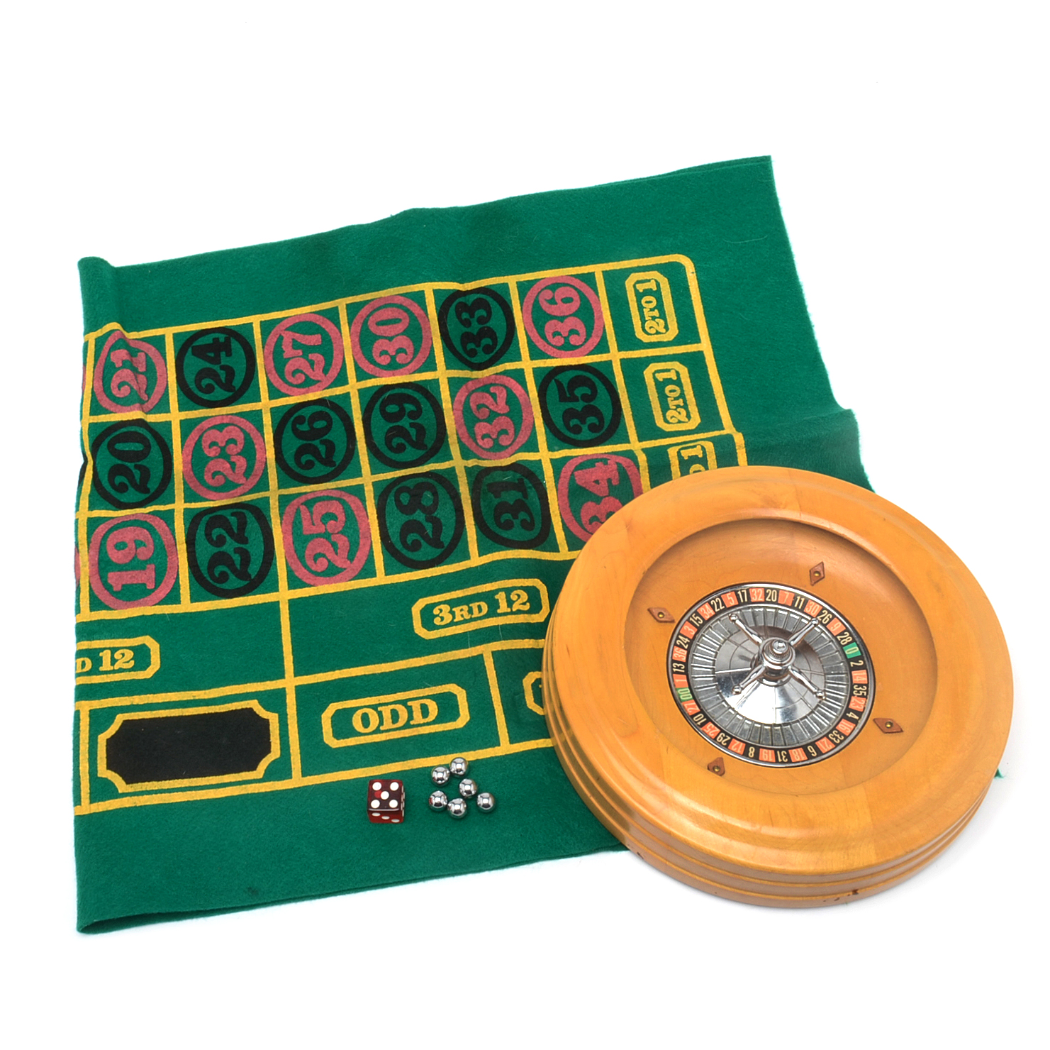 Vintage Maple Roulette Wheel