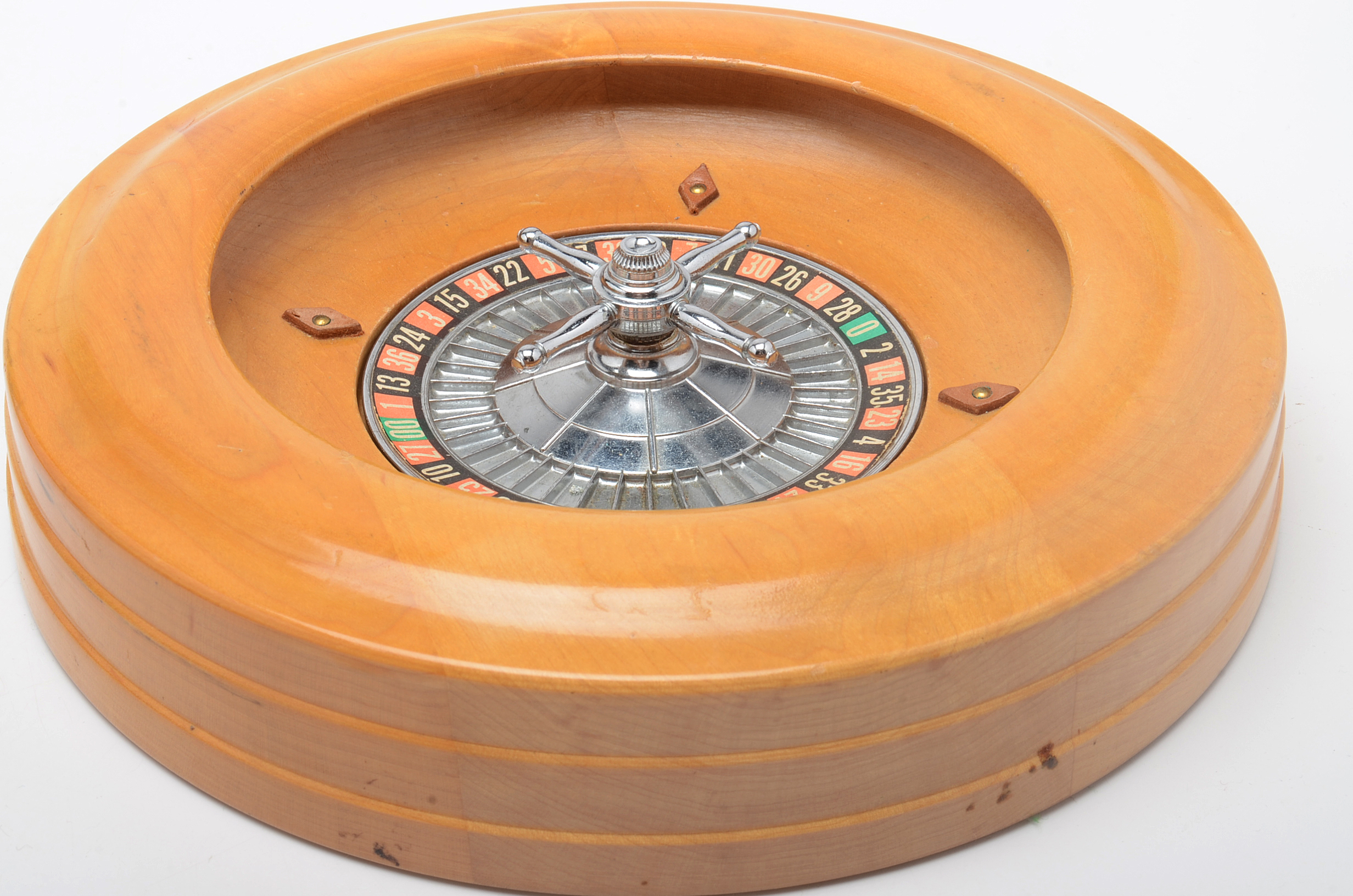 Vintage Maple Roulette Wheel