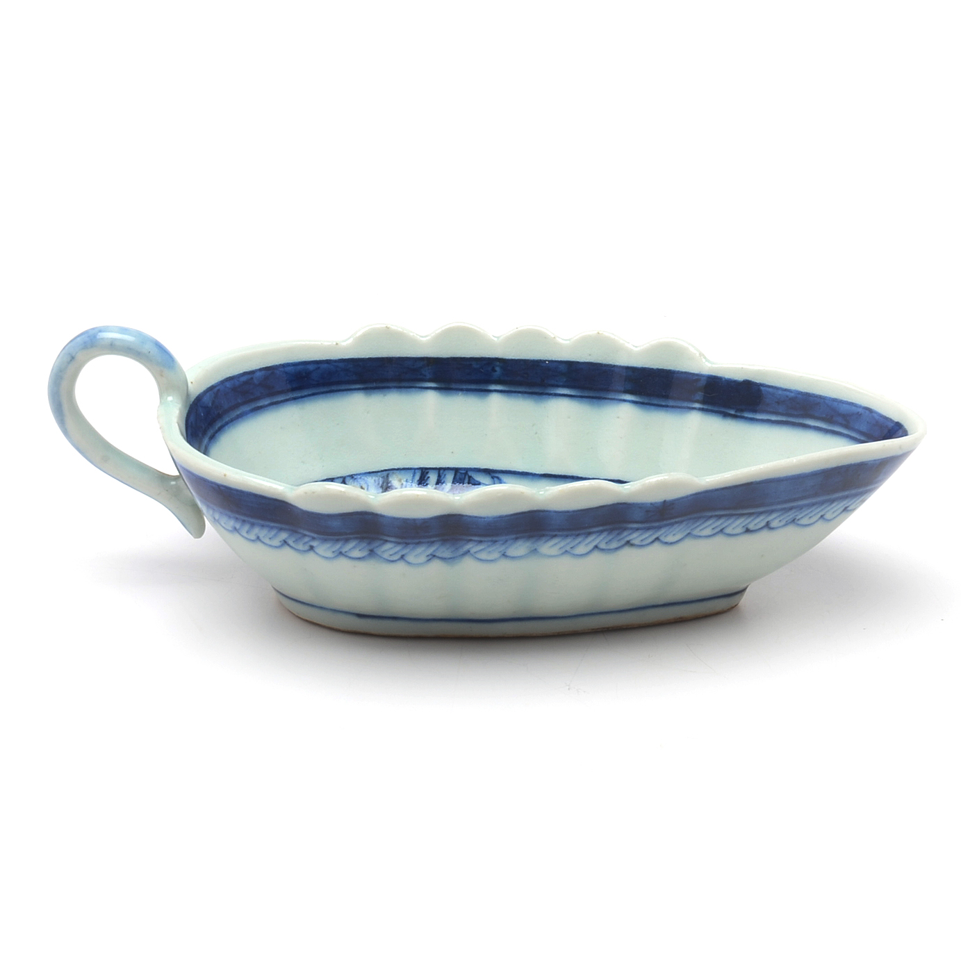 Antique Chinese Export Canton Sauce Boat