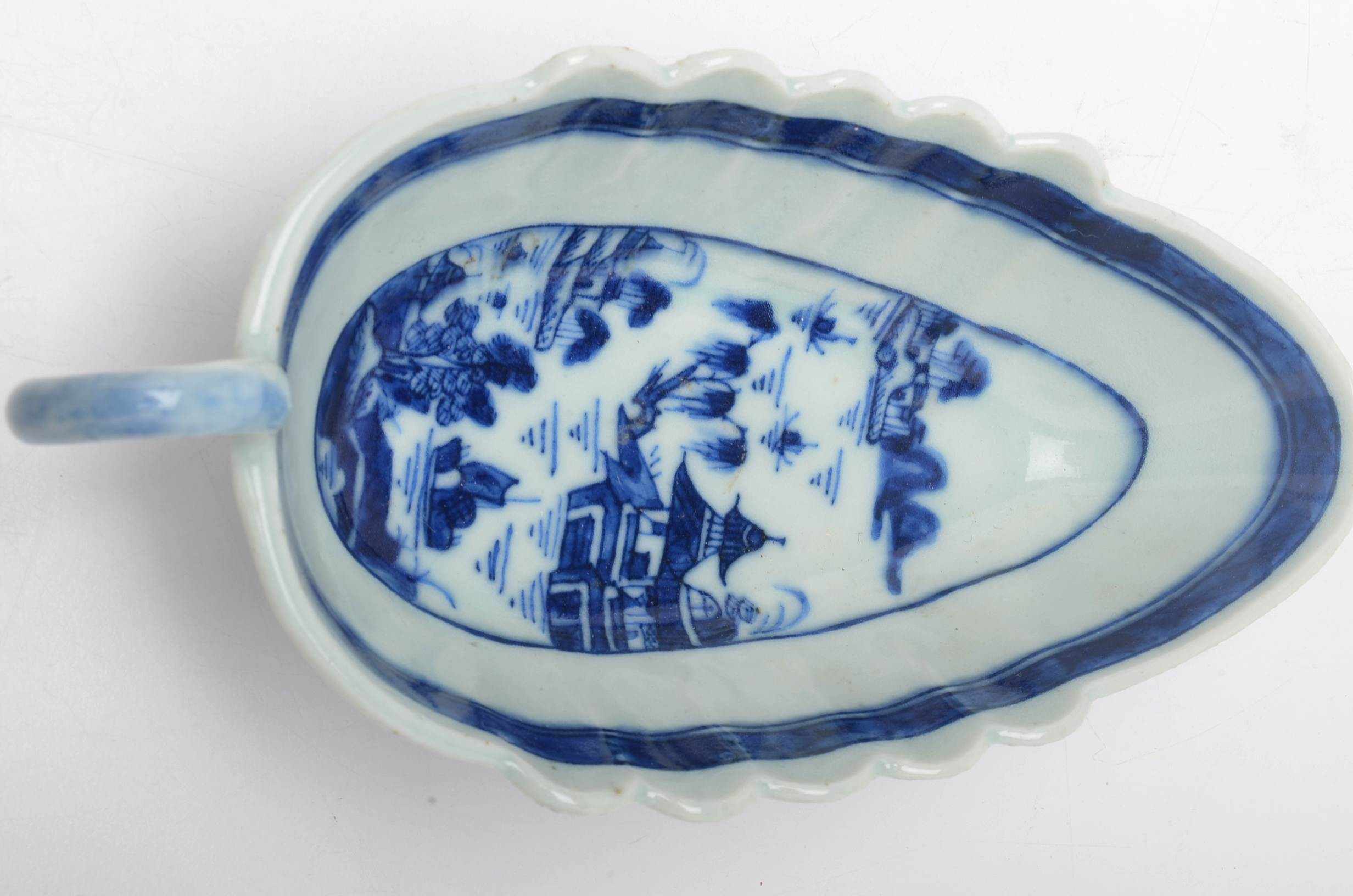 Antique Chinese Export Canton Sauce Boat