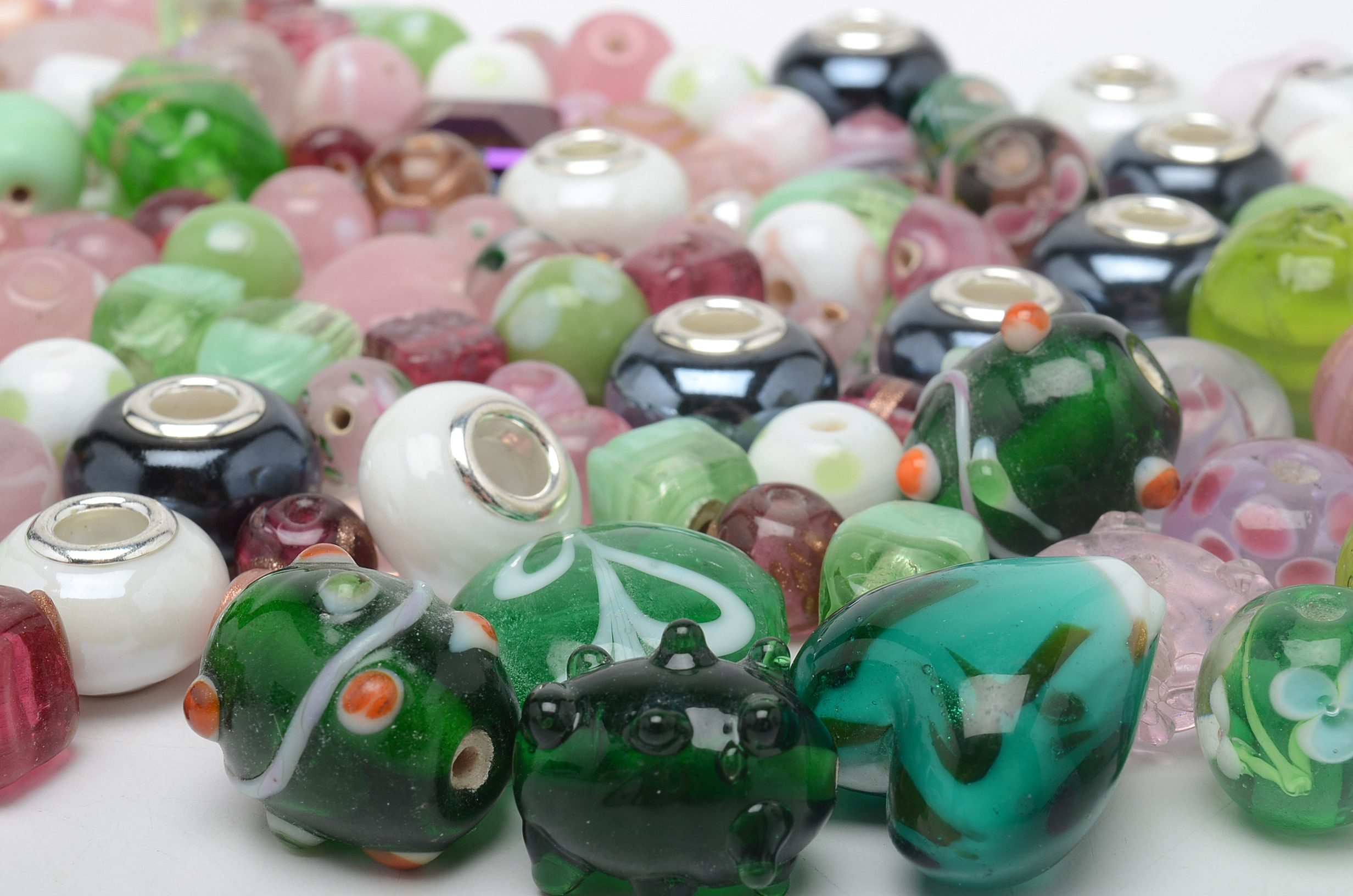 Lamp-blown Glass Beads