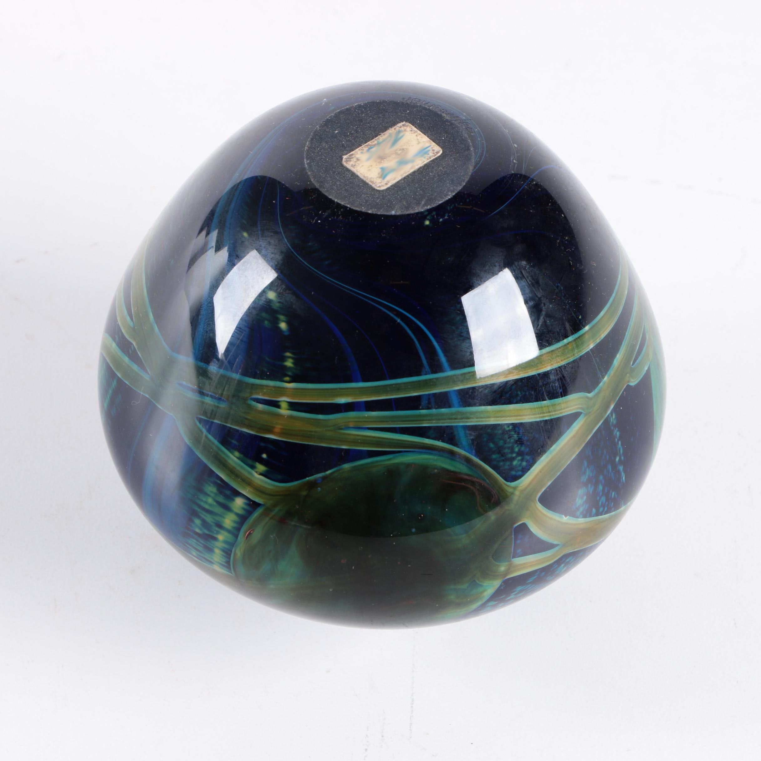 Vintage J. Byron Studio Art Glass Bud Vase