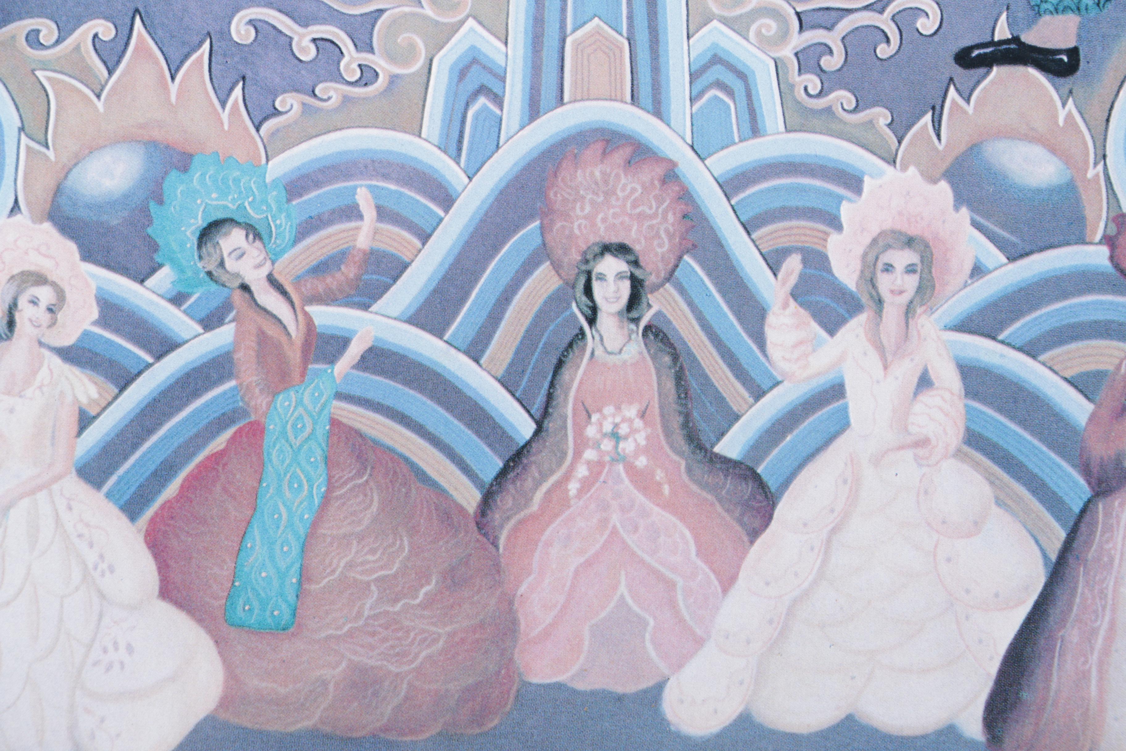 Reproduction Offset Lithograph Poster on Paper for Le Grand David